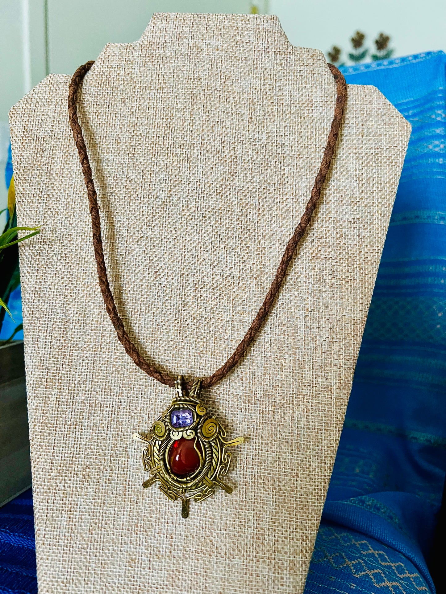 Carnelian Agate & Amethyst Necklace
