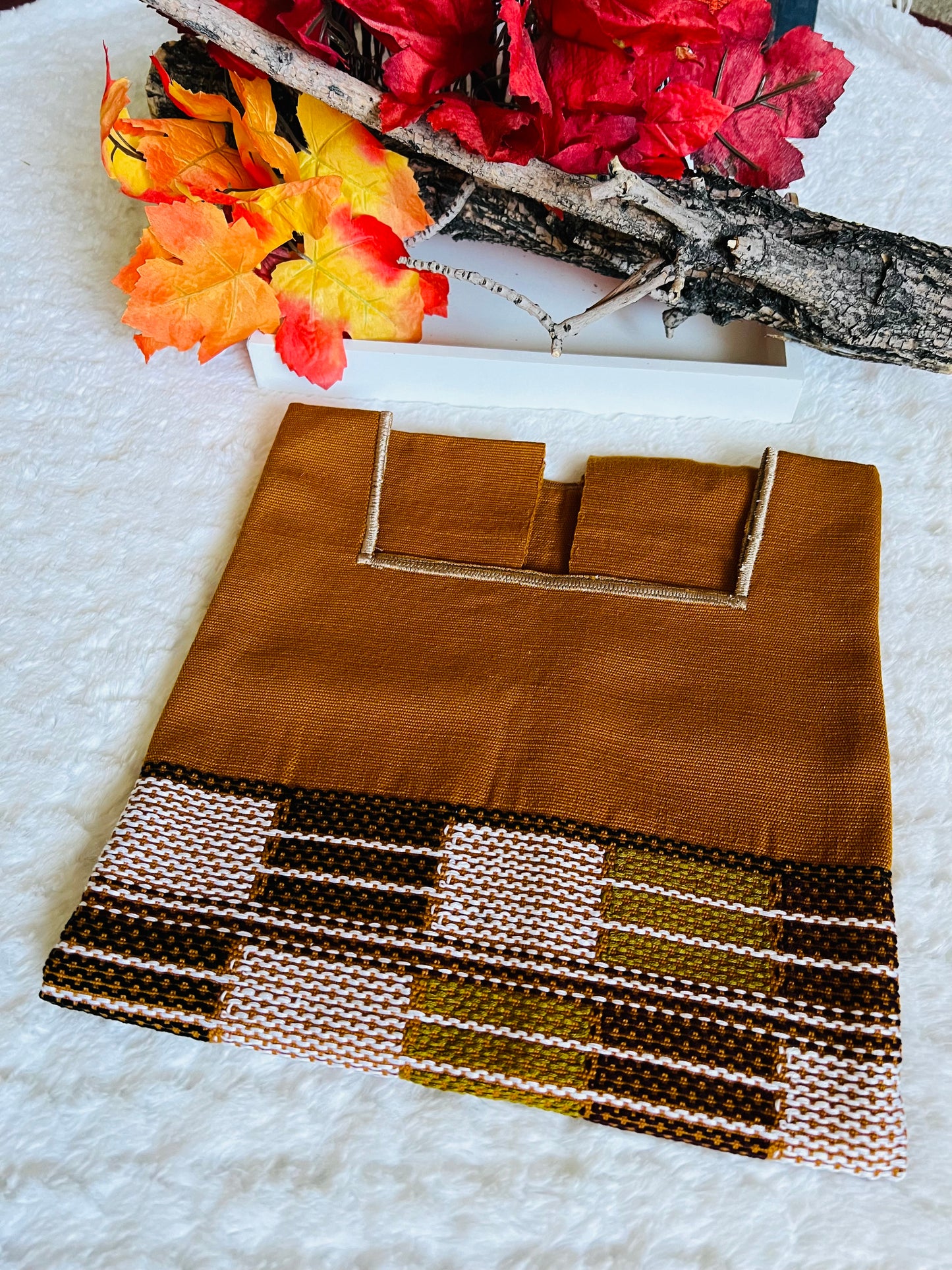 Amber Loom-woven Huipil/ Blouse