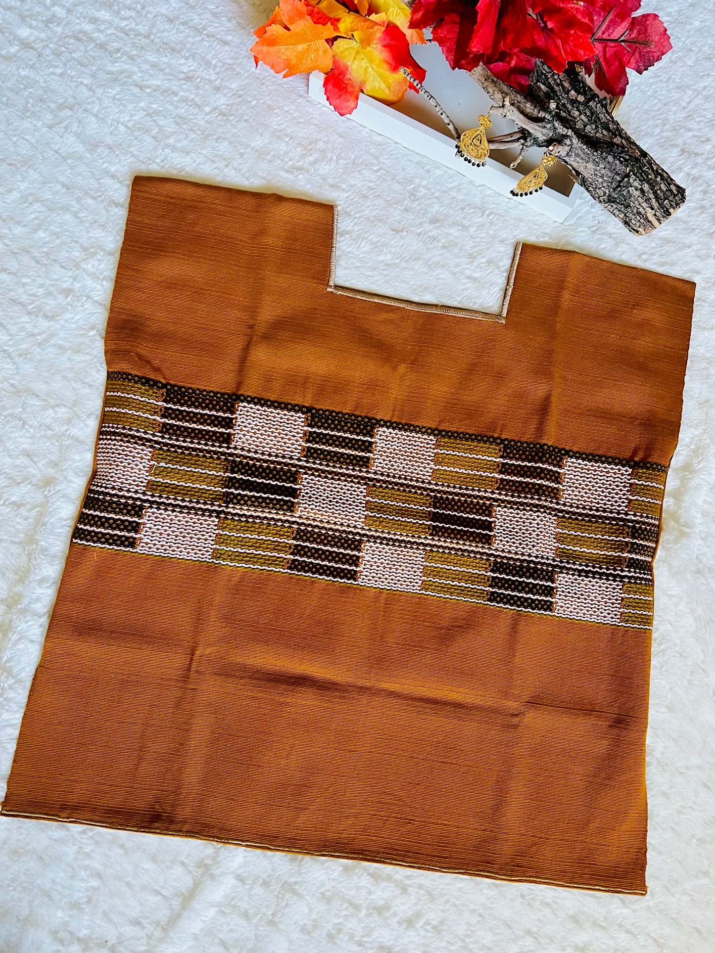 Amber Loom-woven Huipil/ Blouse