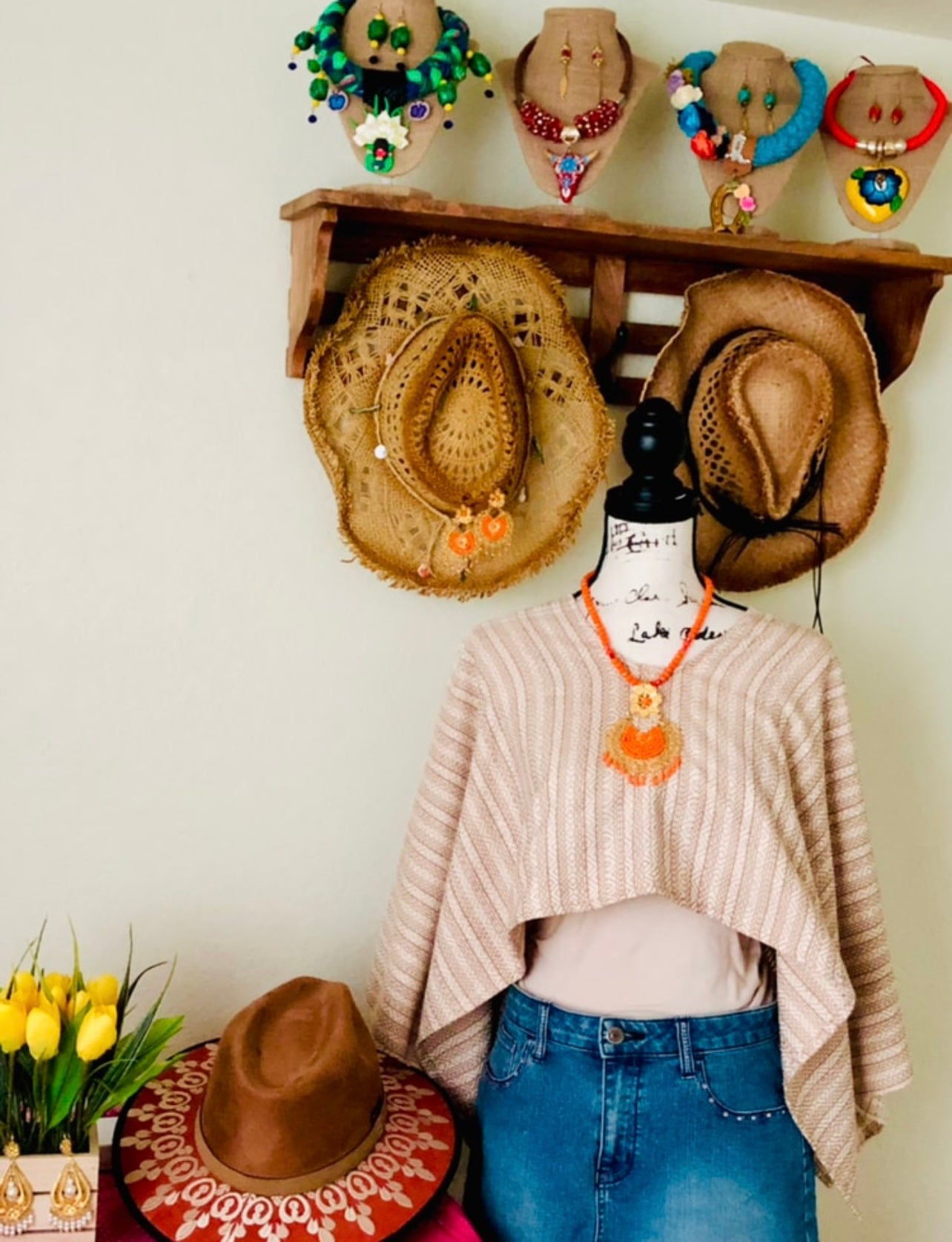 Lidia Woven Loom Poncho