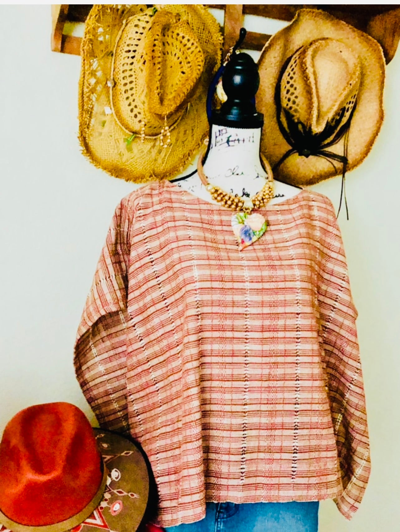 Lidia Woven Loom Poncho