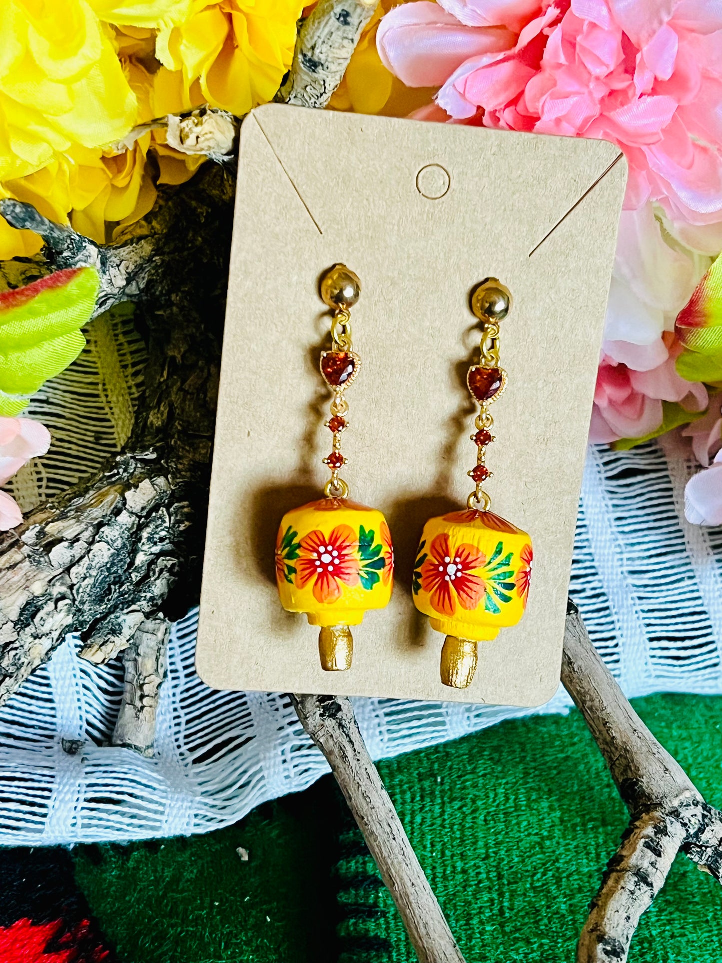 Wooden Balero Earrings