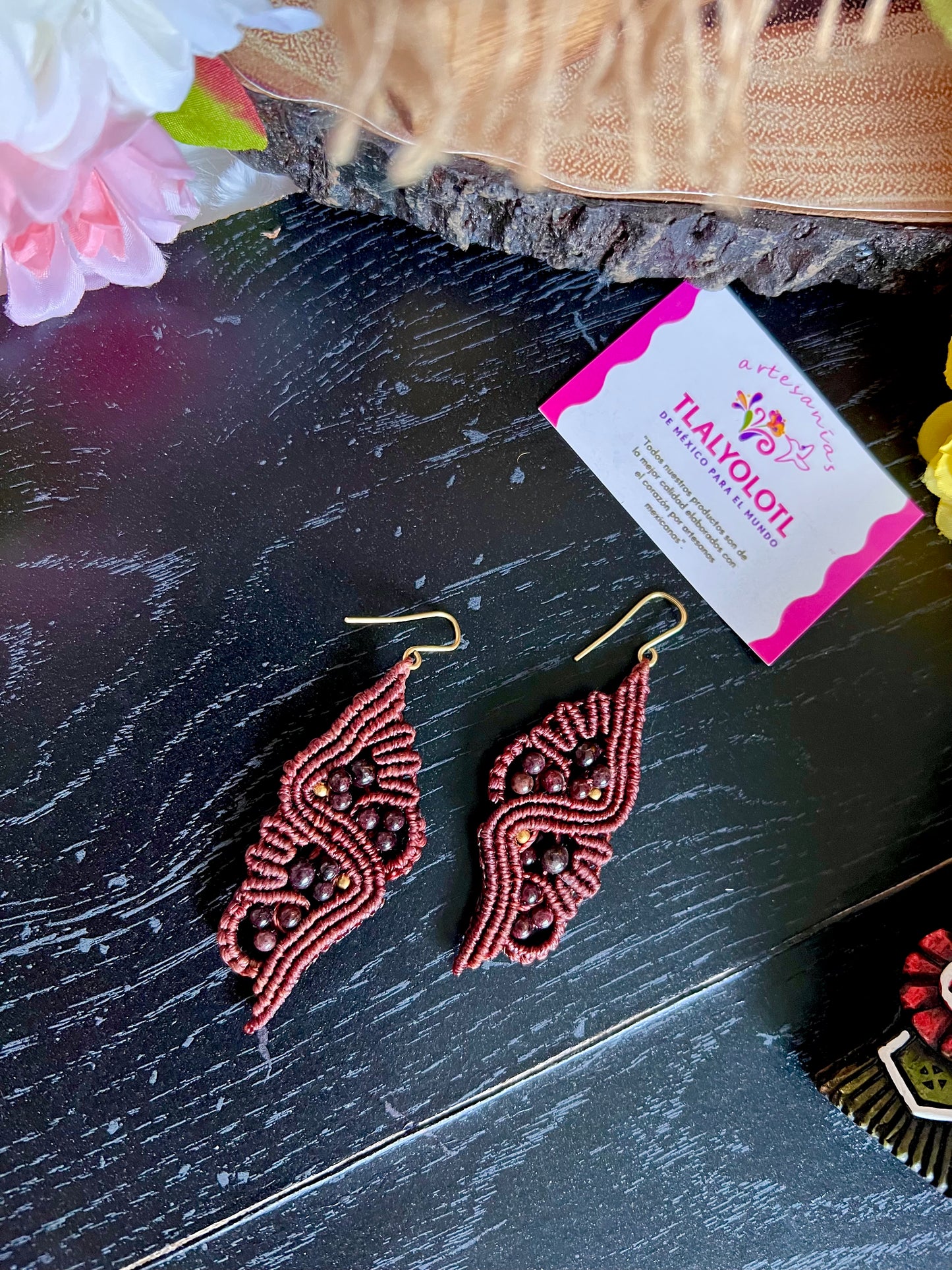 Wing Macramé Earrings