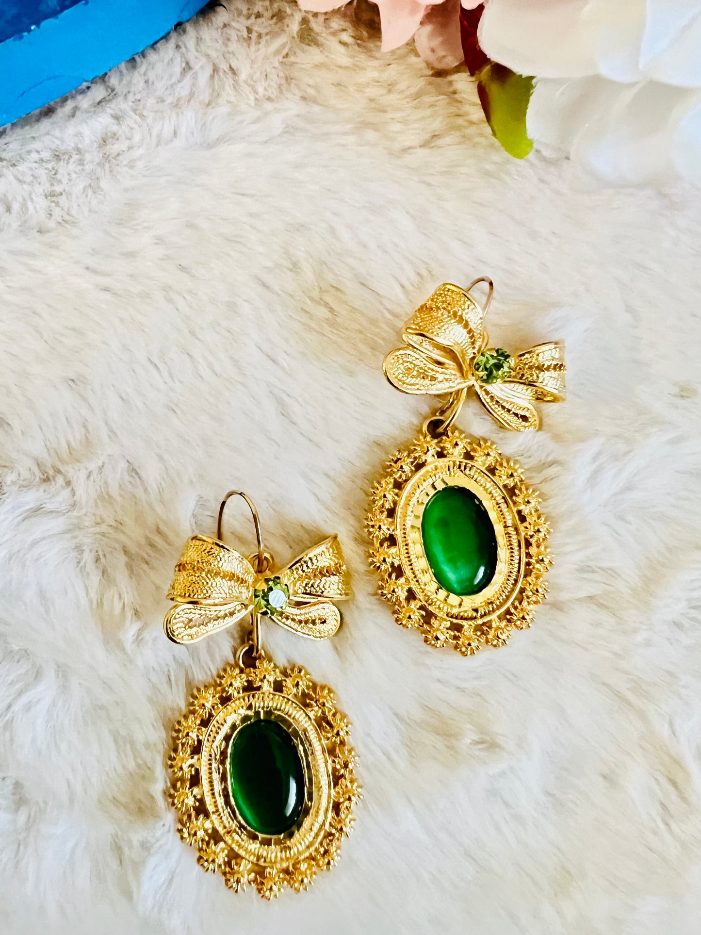 Filigree Bow Earrings