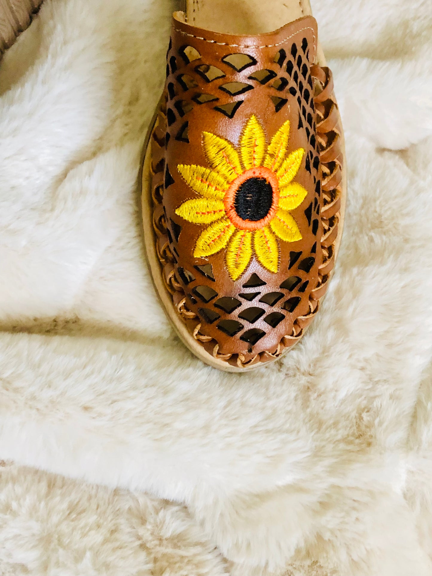 Embroidery Sunflower Women’s Huarache