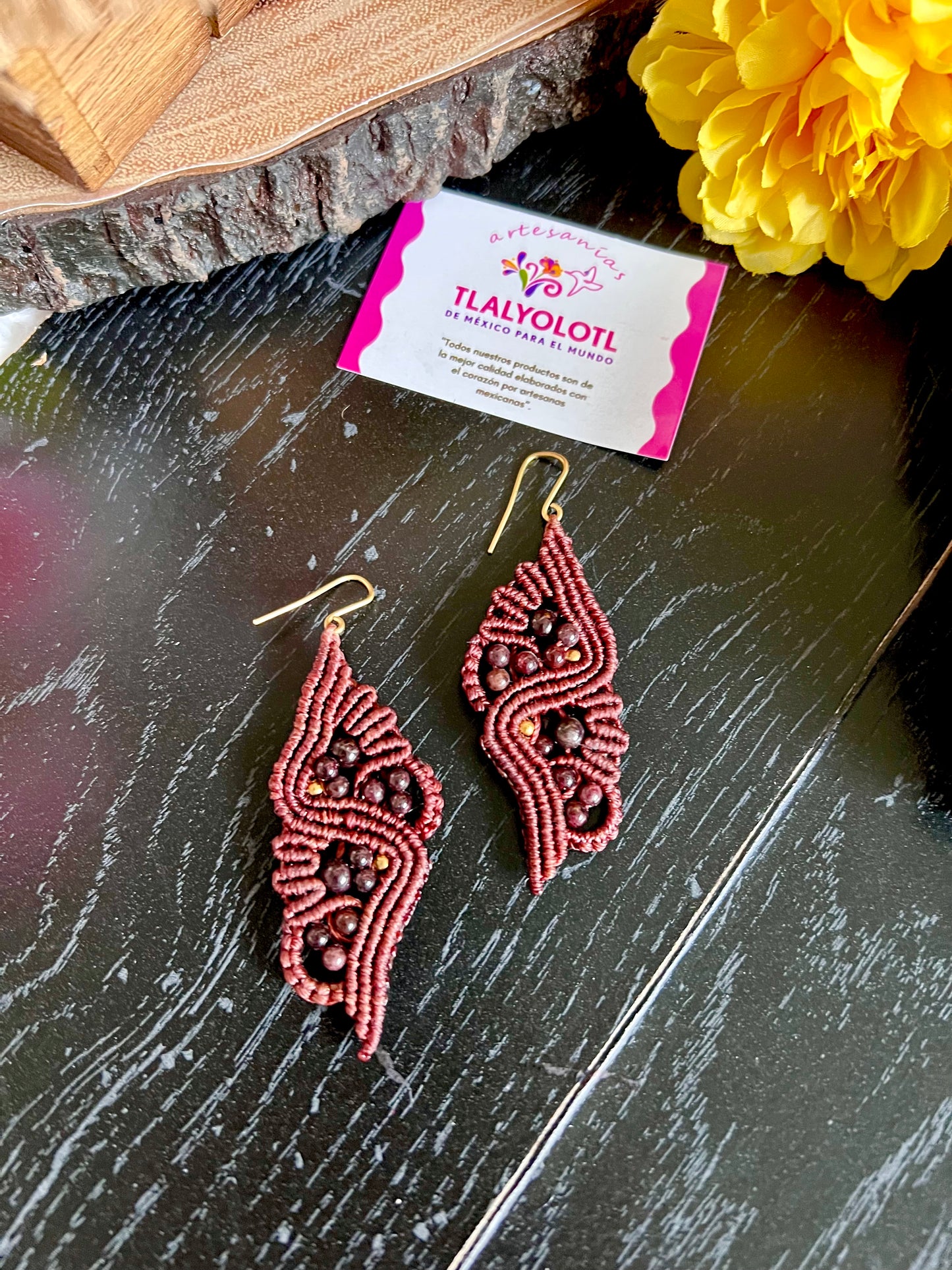 Wing Macramé Earrings