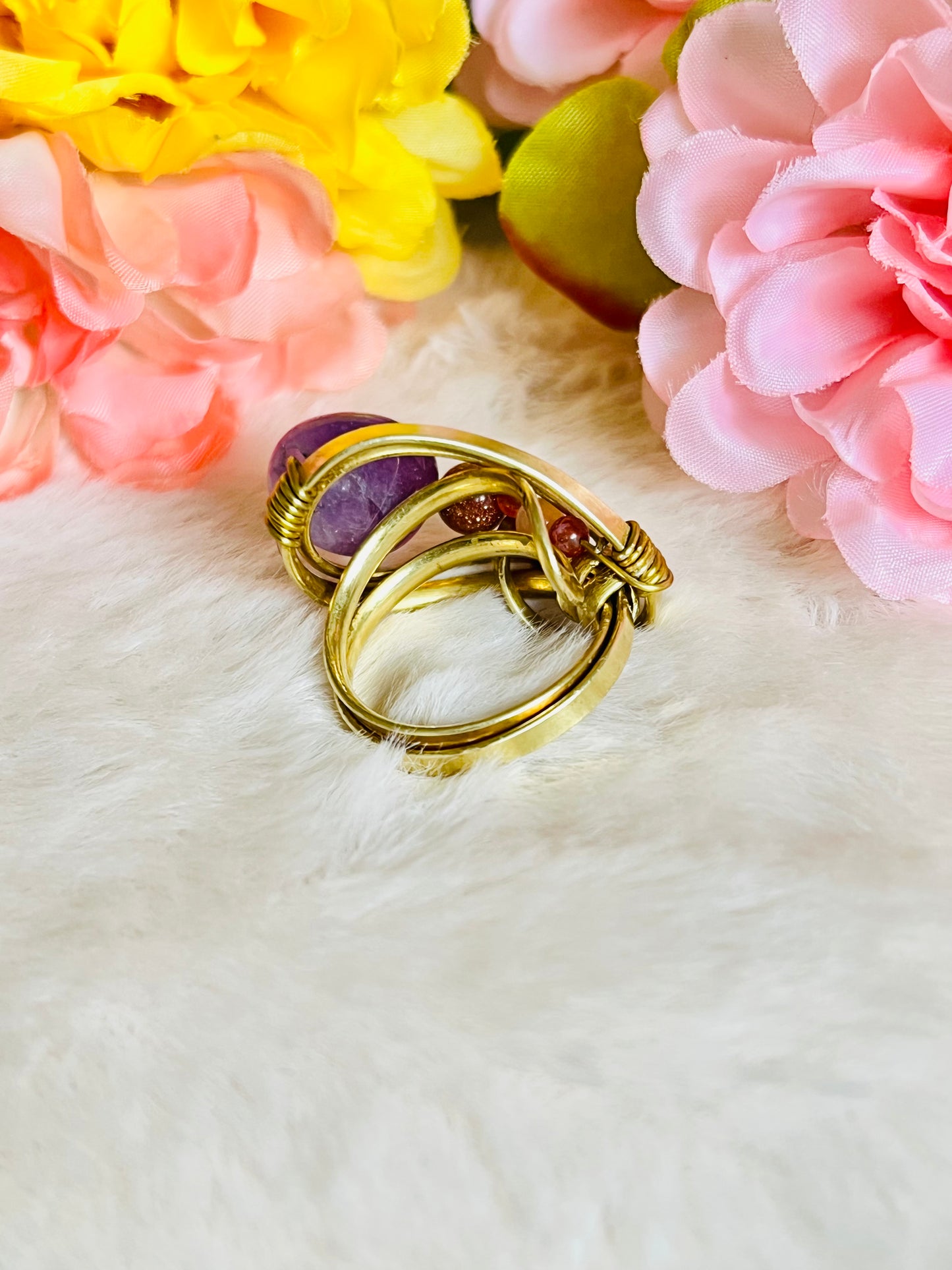 Abstract Brass Ring