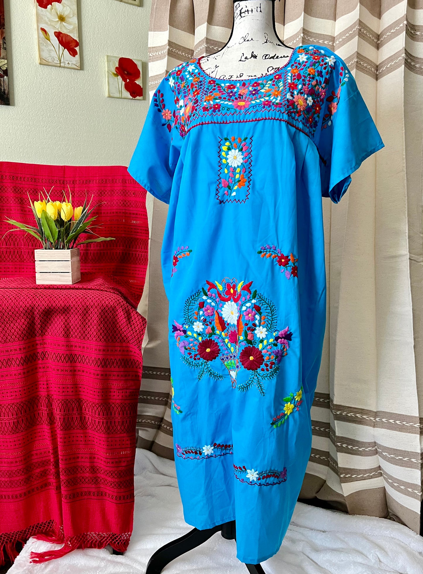 Puebla Embroidered Dress