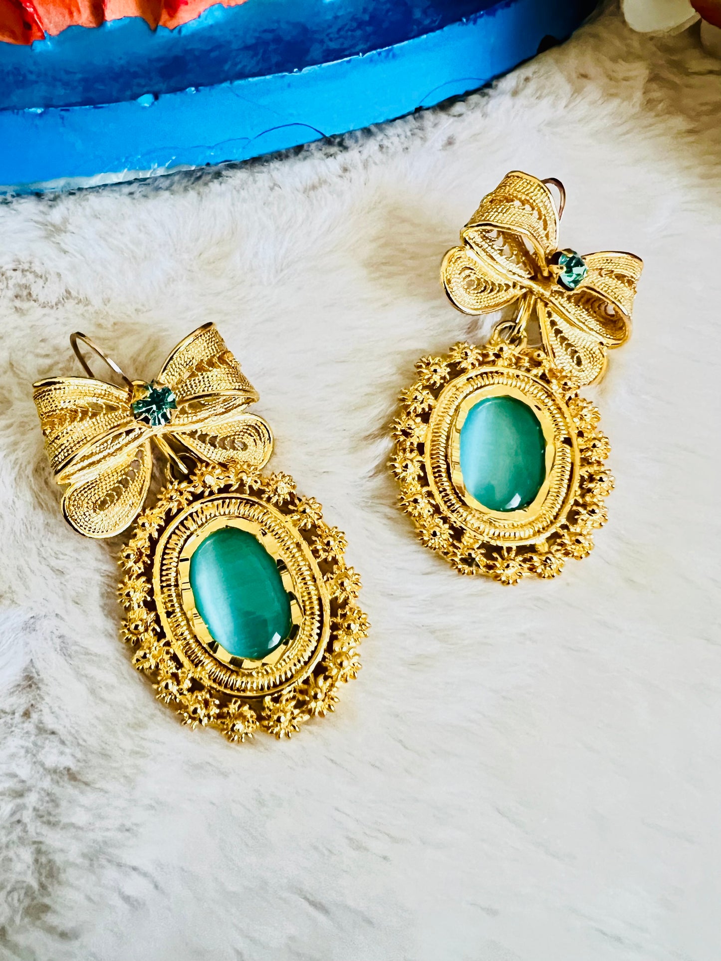 Filigree Bow Earrings