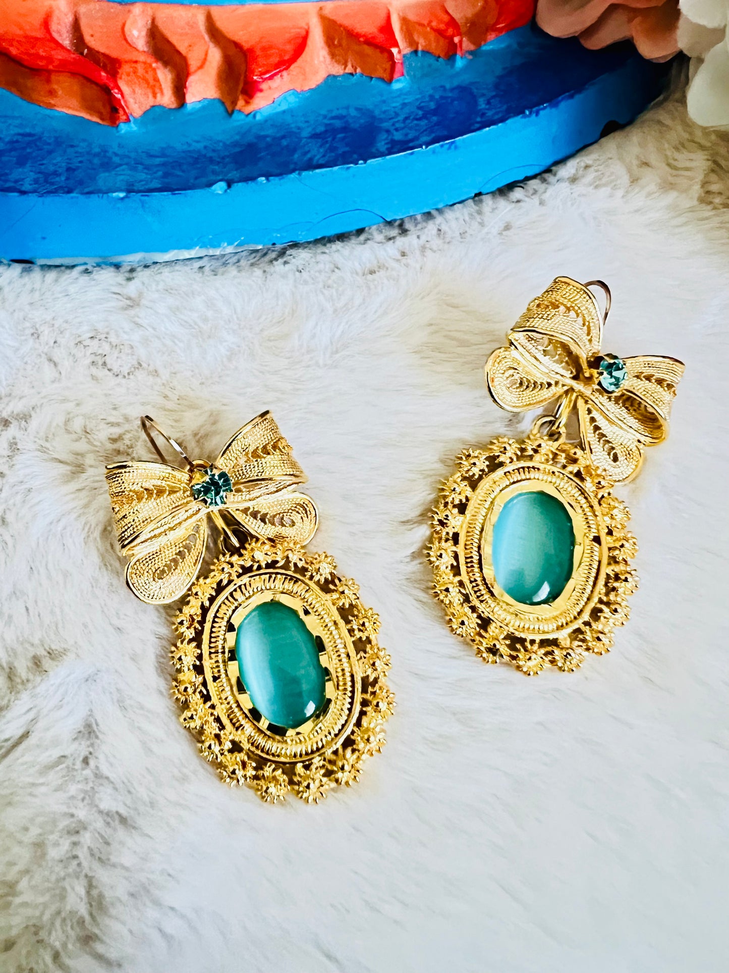 Filigree Bow Earrings