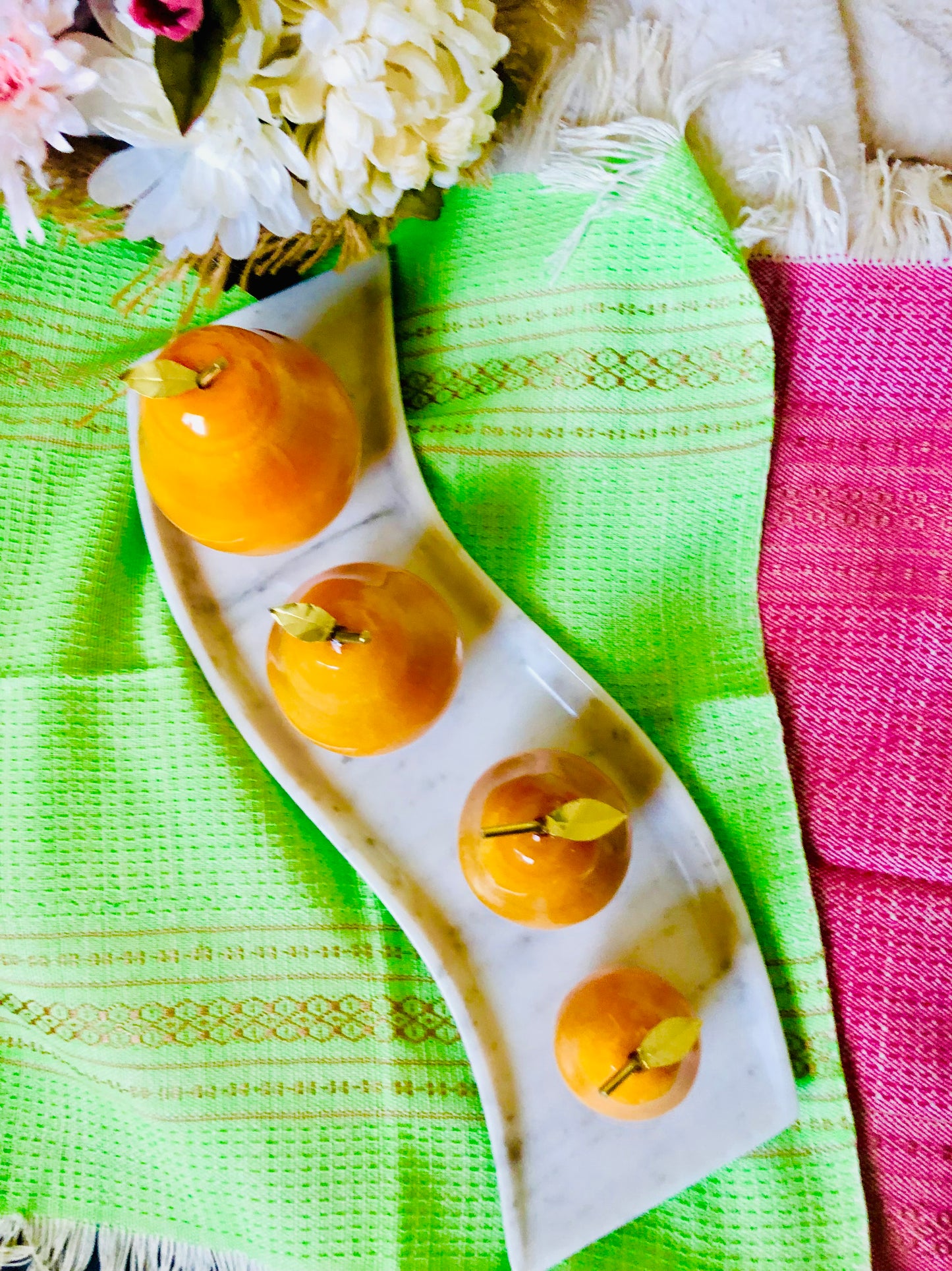 Stone Fruits & Tray Set