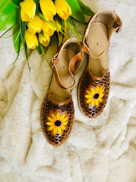 Embroidery Sunflower Women’s Huarache