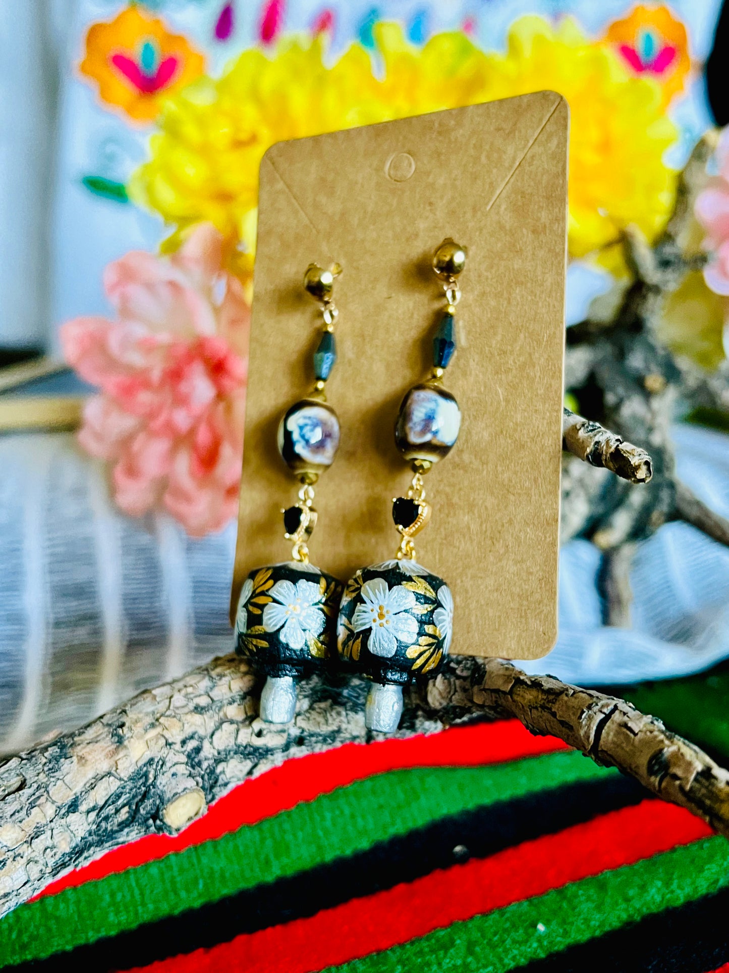 Wooden Balero Earrings