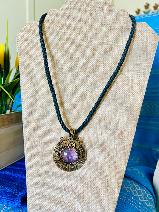 Amethyst Pendant Necklace