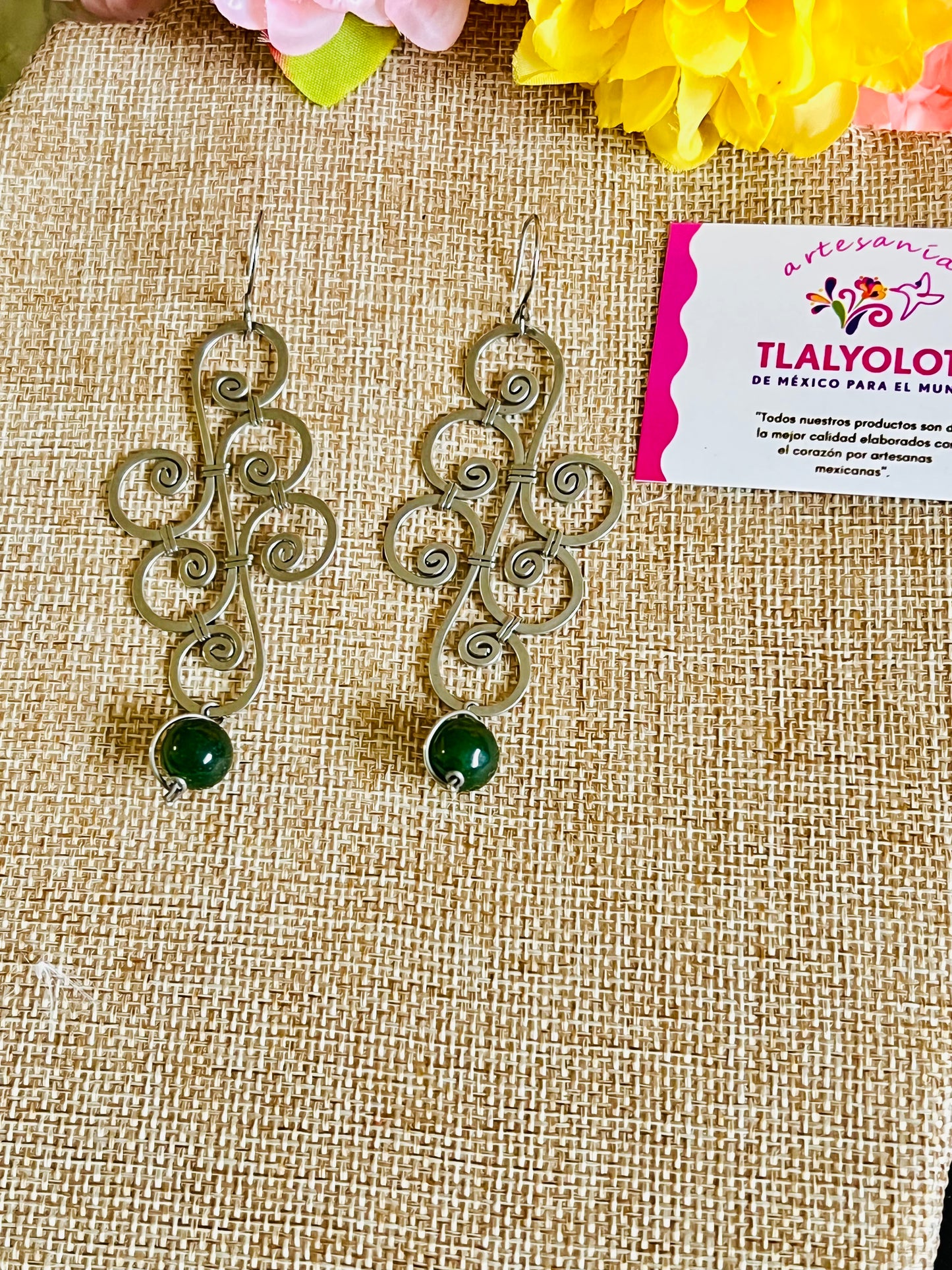 Hammered Filigree Earrings