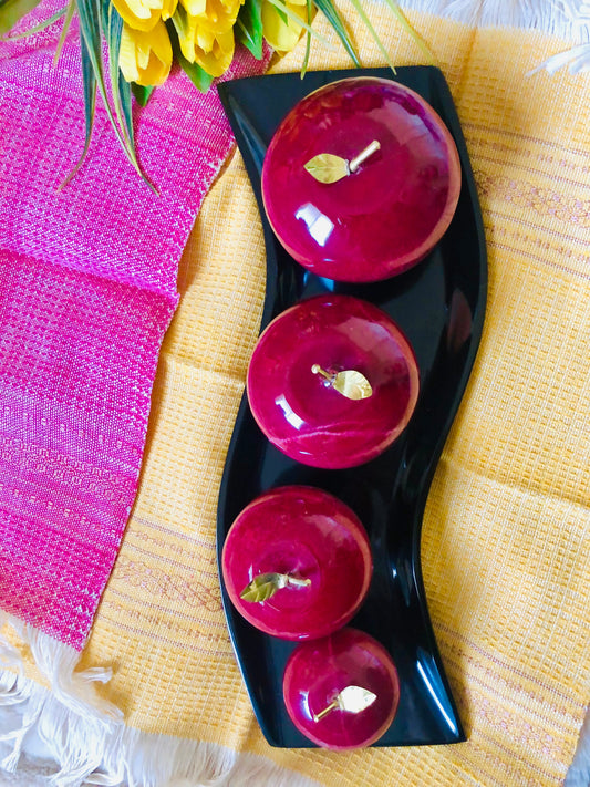 Stone Fruits & Tray Set