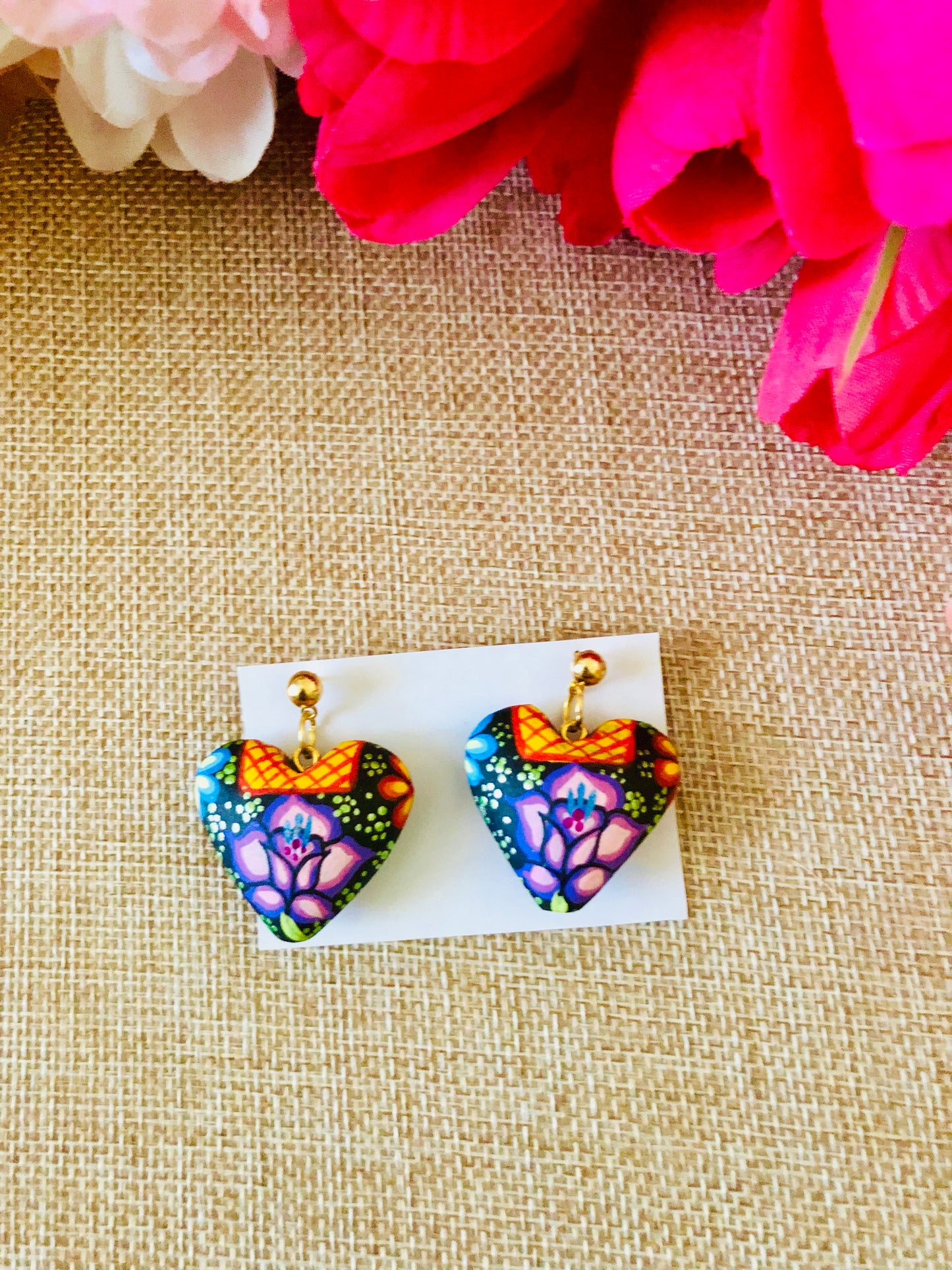 Stud Heart Earrings