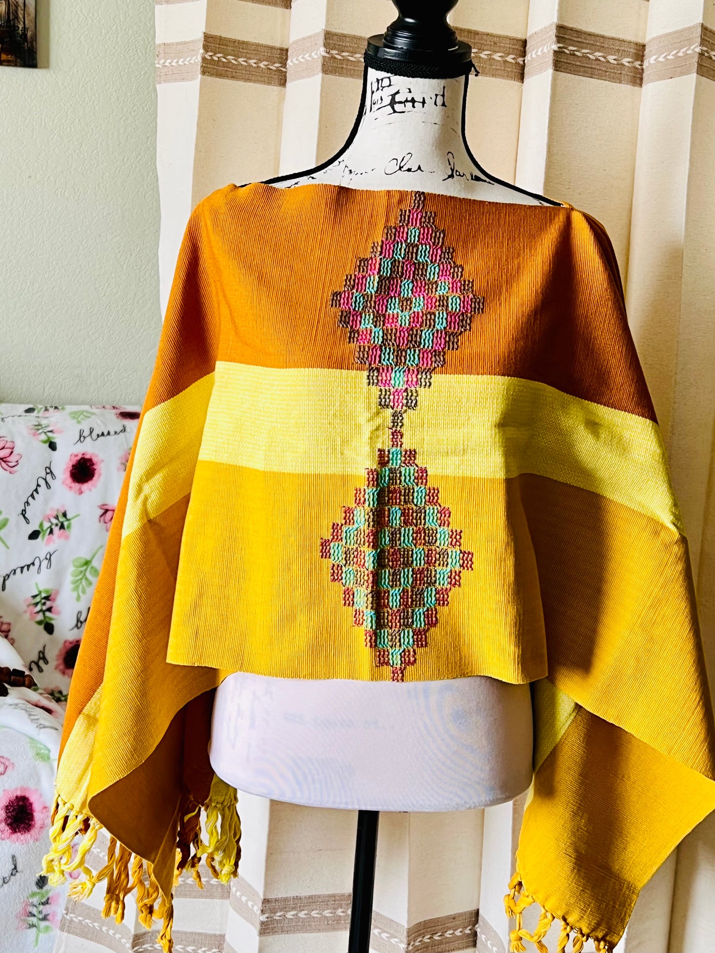 Oxchuc Waist Loom Poncho