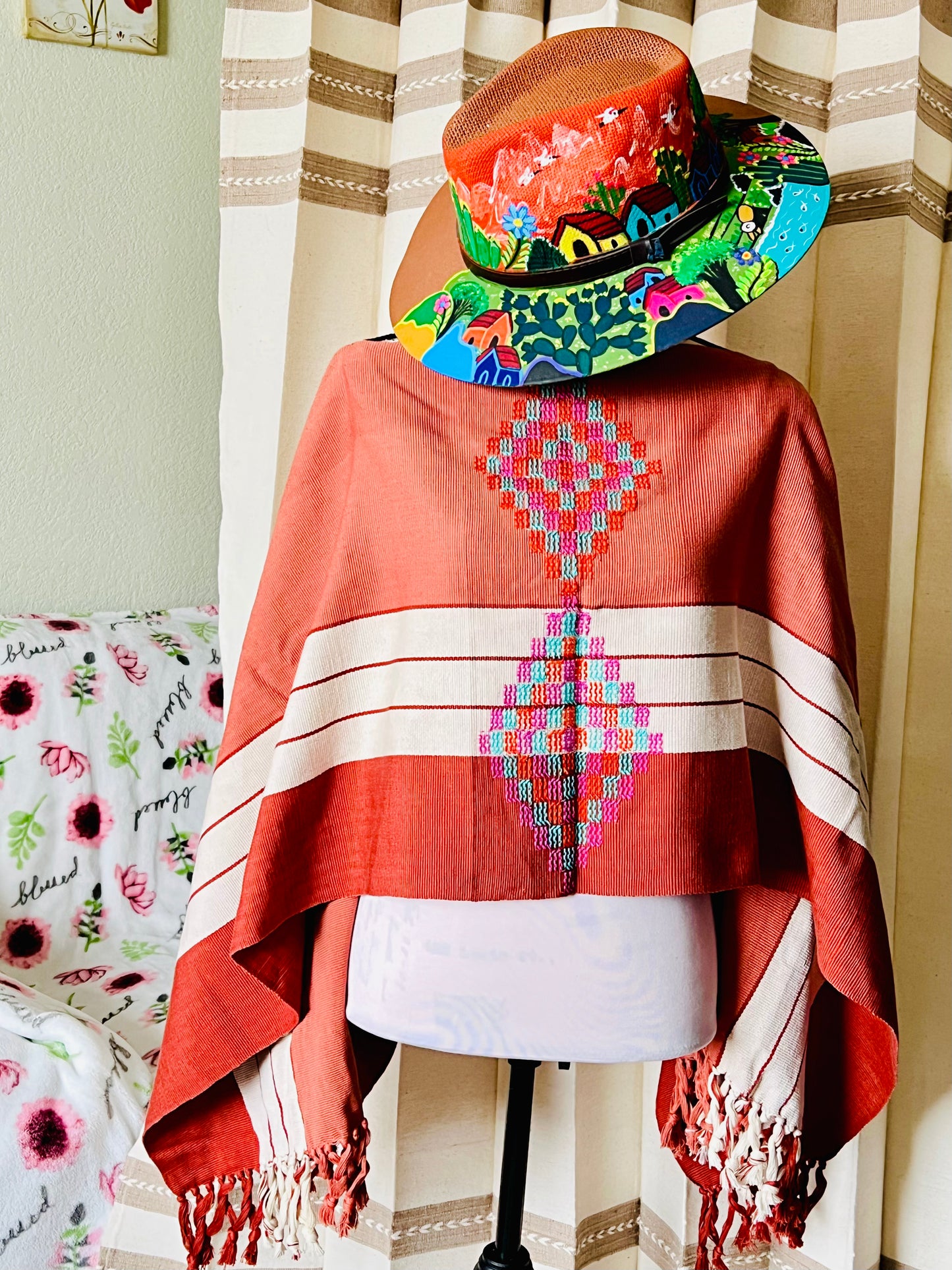 Oxchuc Waist Loom Poncho