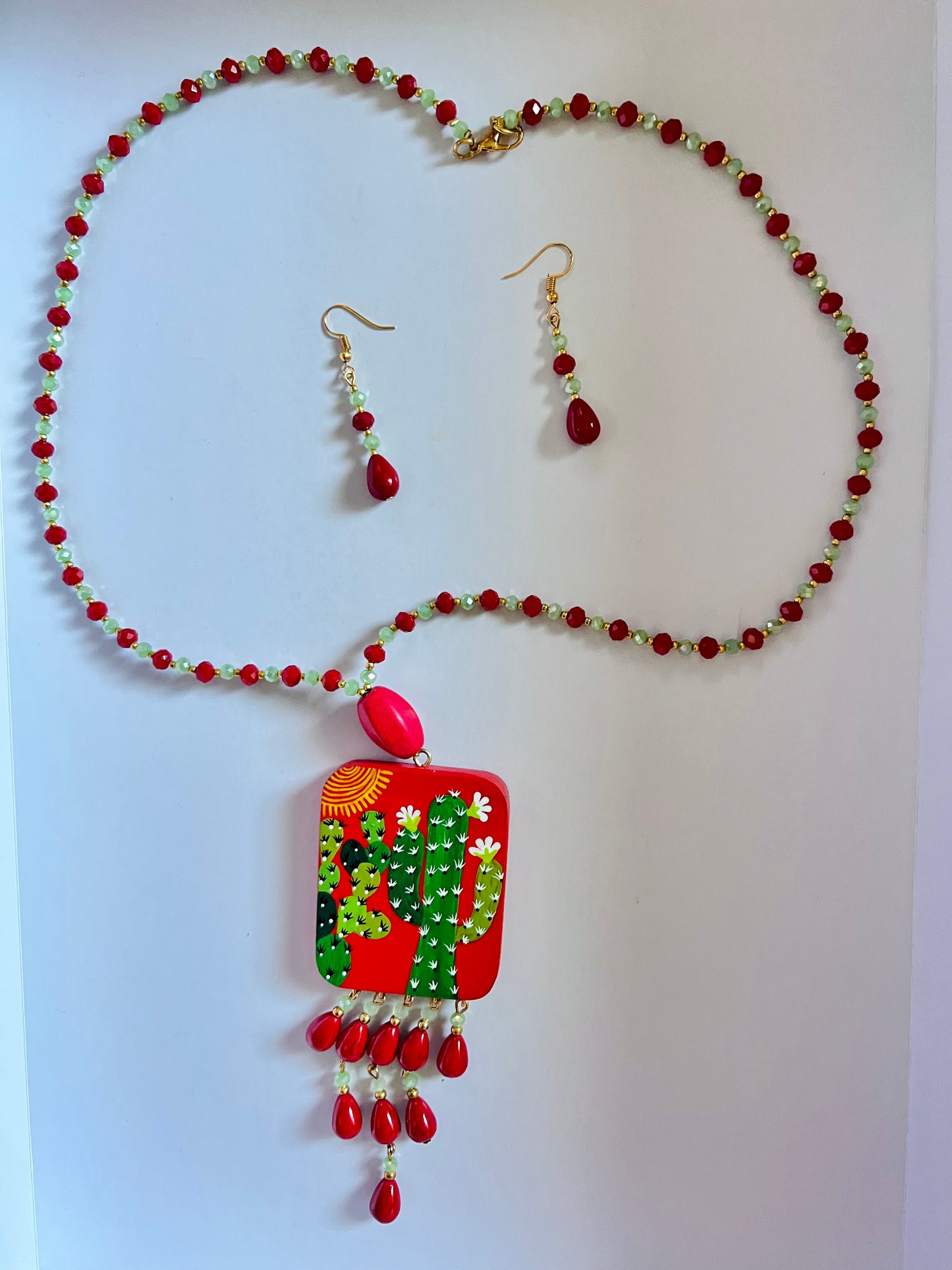 Cactus Necklace Set