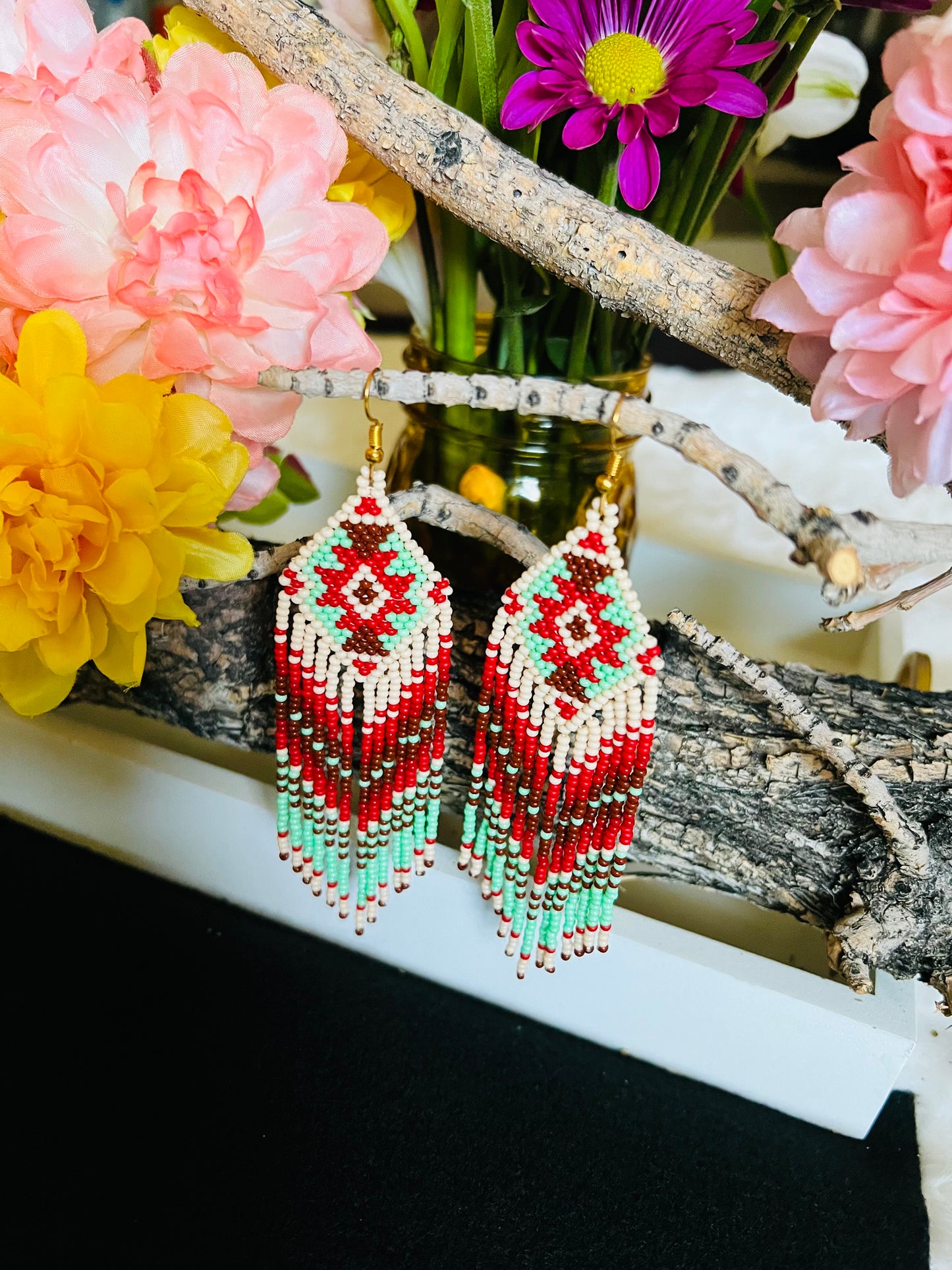 Southwest Style Beaded Earrings