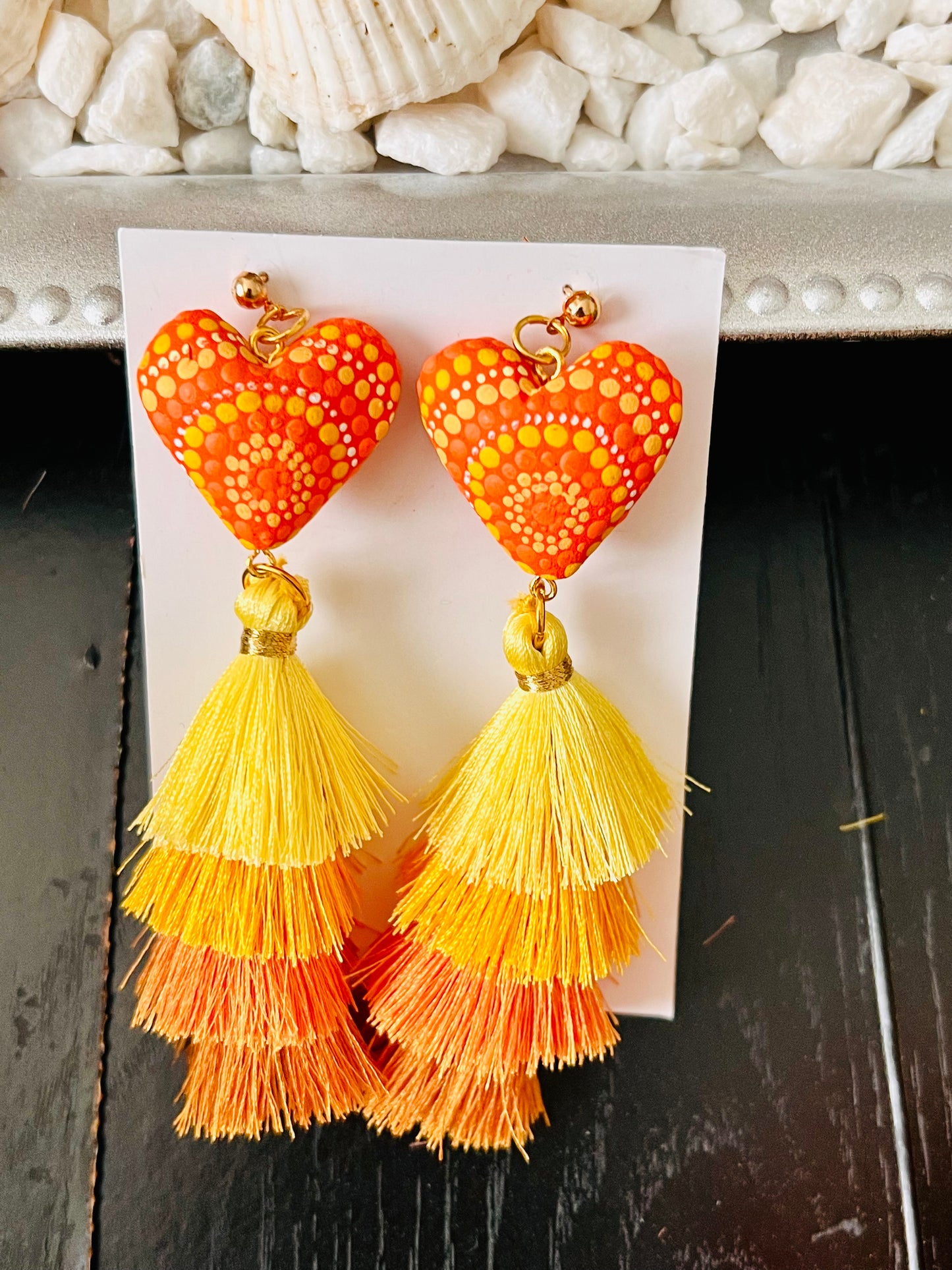 Corazón de Copal Earrings