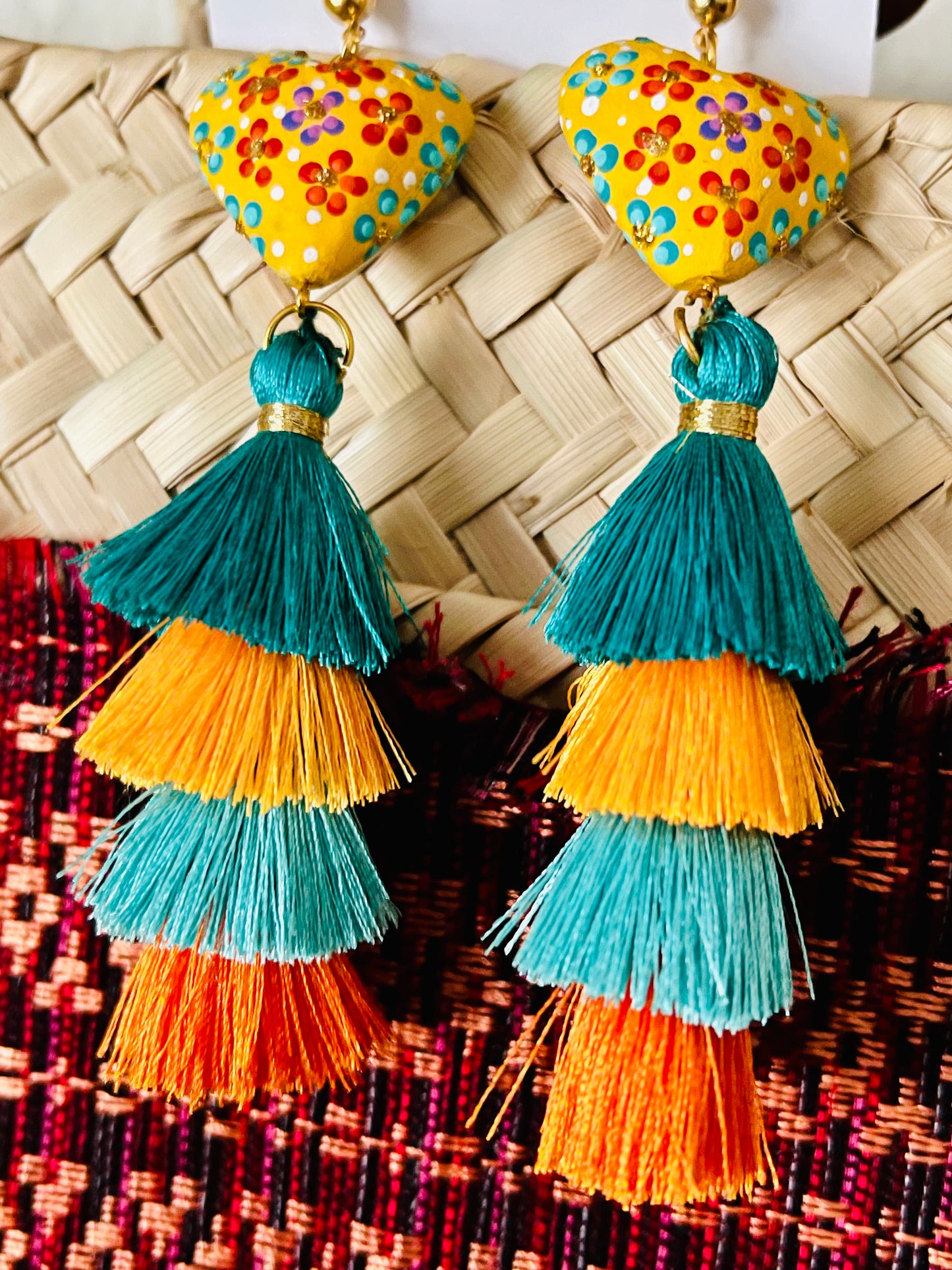 Corazón de Copal Earrings