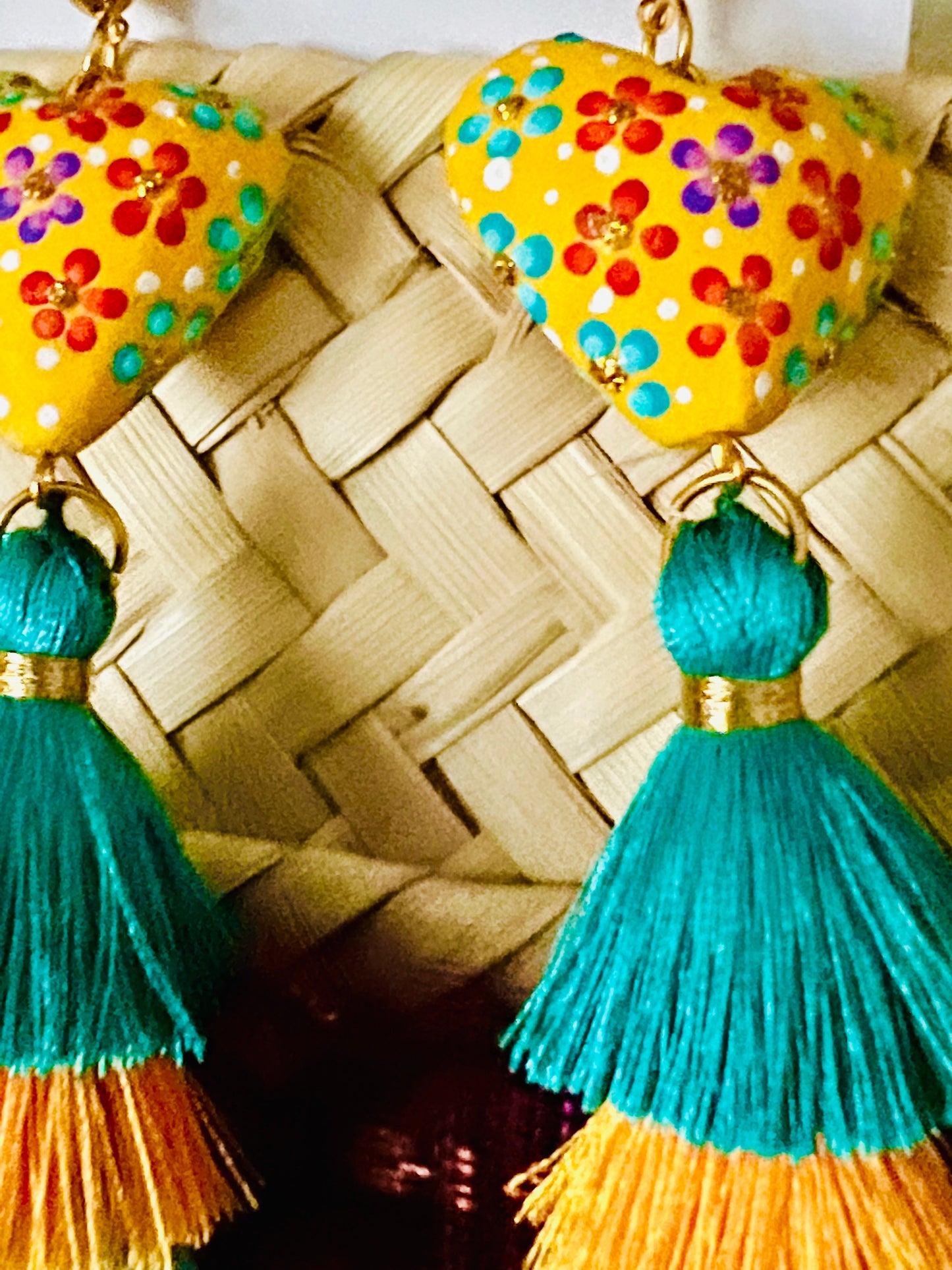 Corazón de Copal Earrings