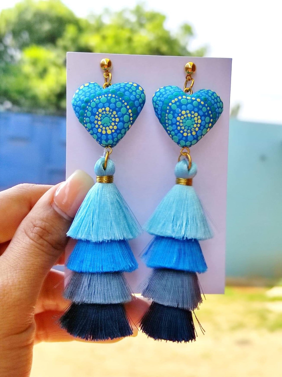 Corazón de Copal Earrings