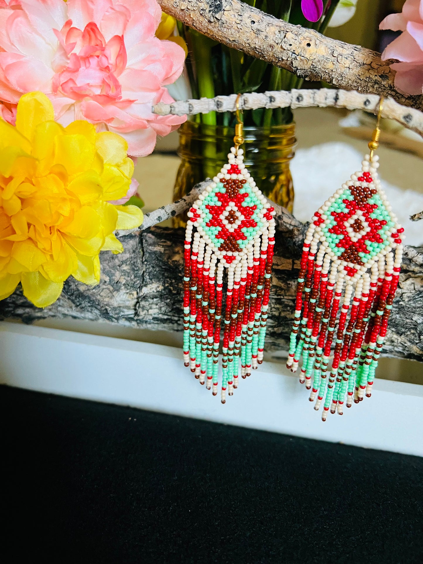 Southwest Style Beaded Earrings