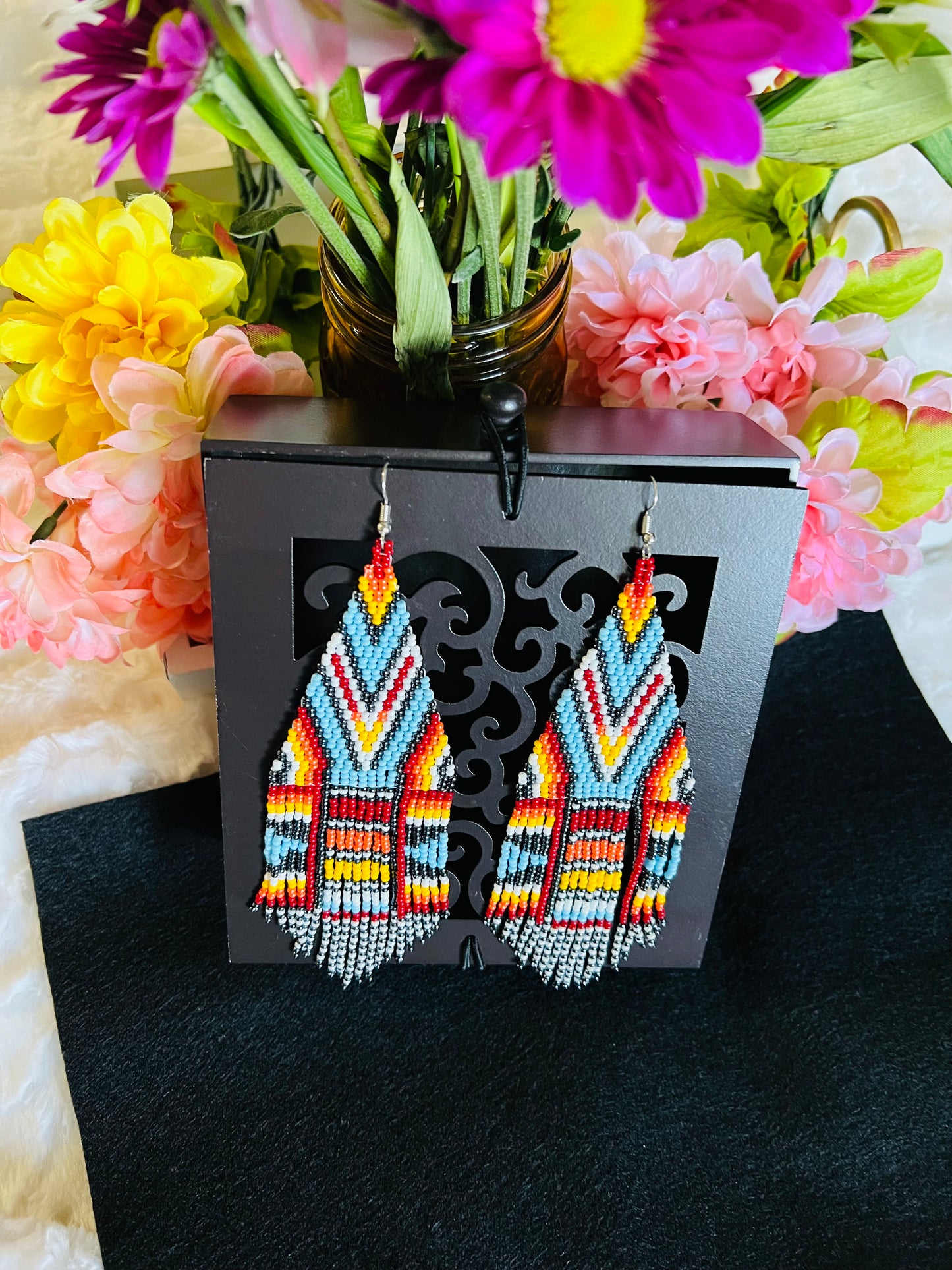 Southwest Style Beaded Earrings