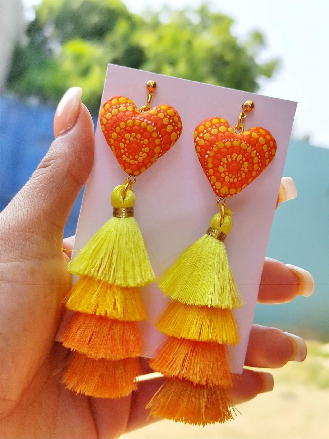 Corazón de Copal Earrings