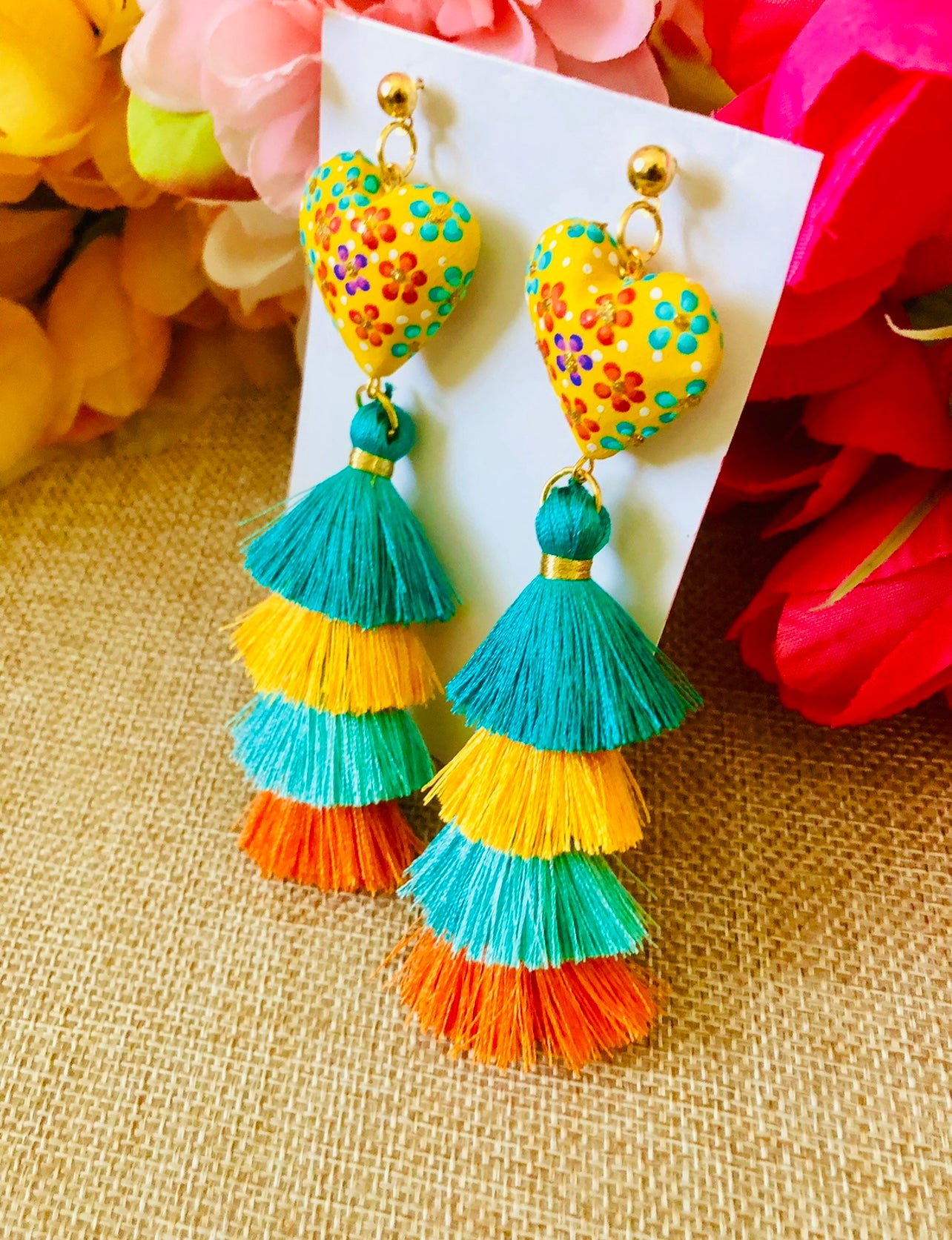 Corazón de Copal Earrings