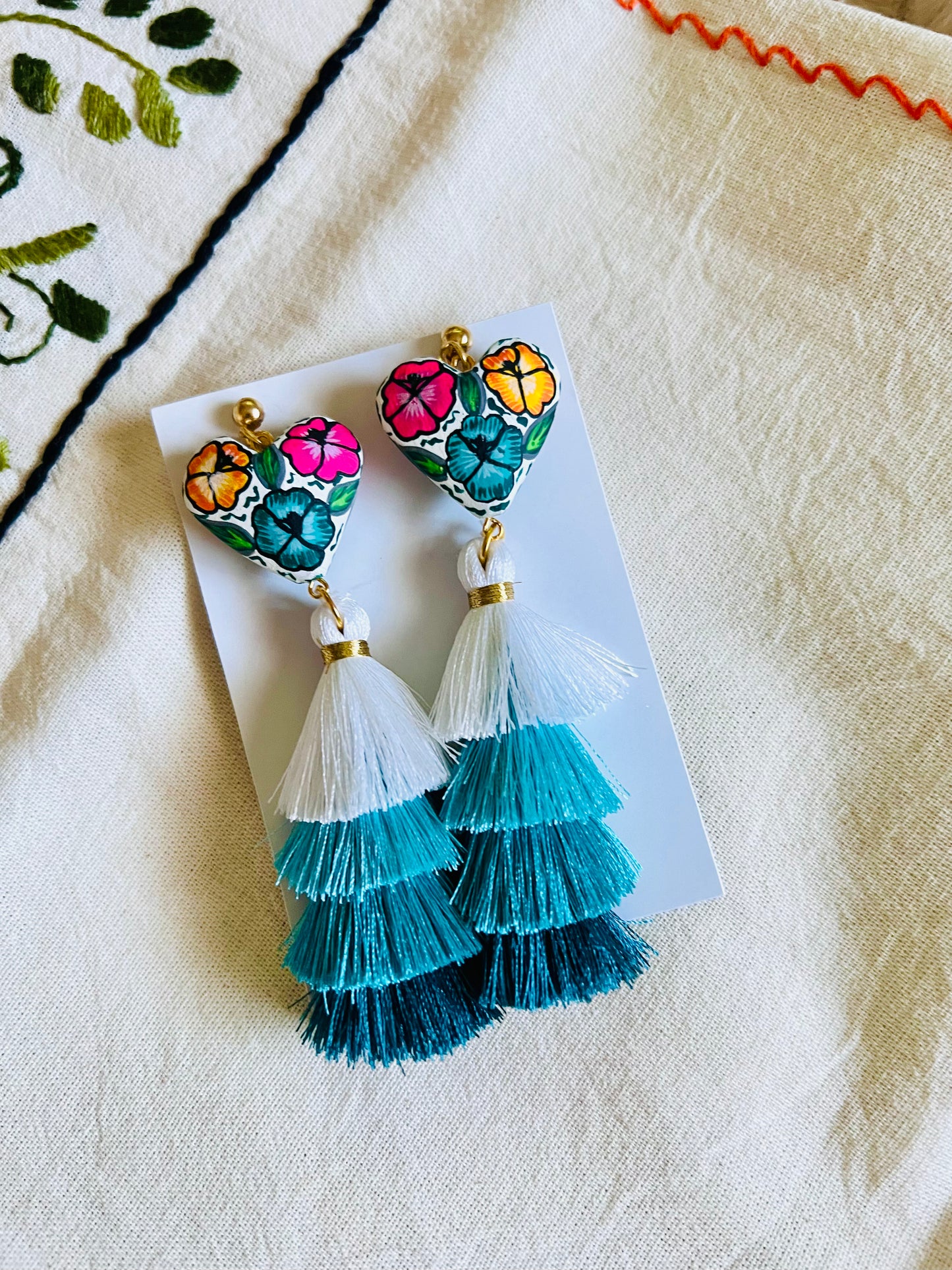 Corazón de Copal Earrings