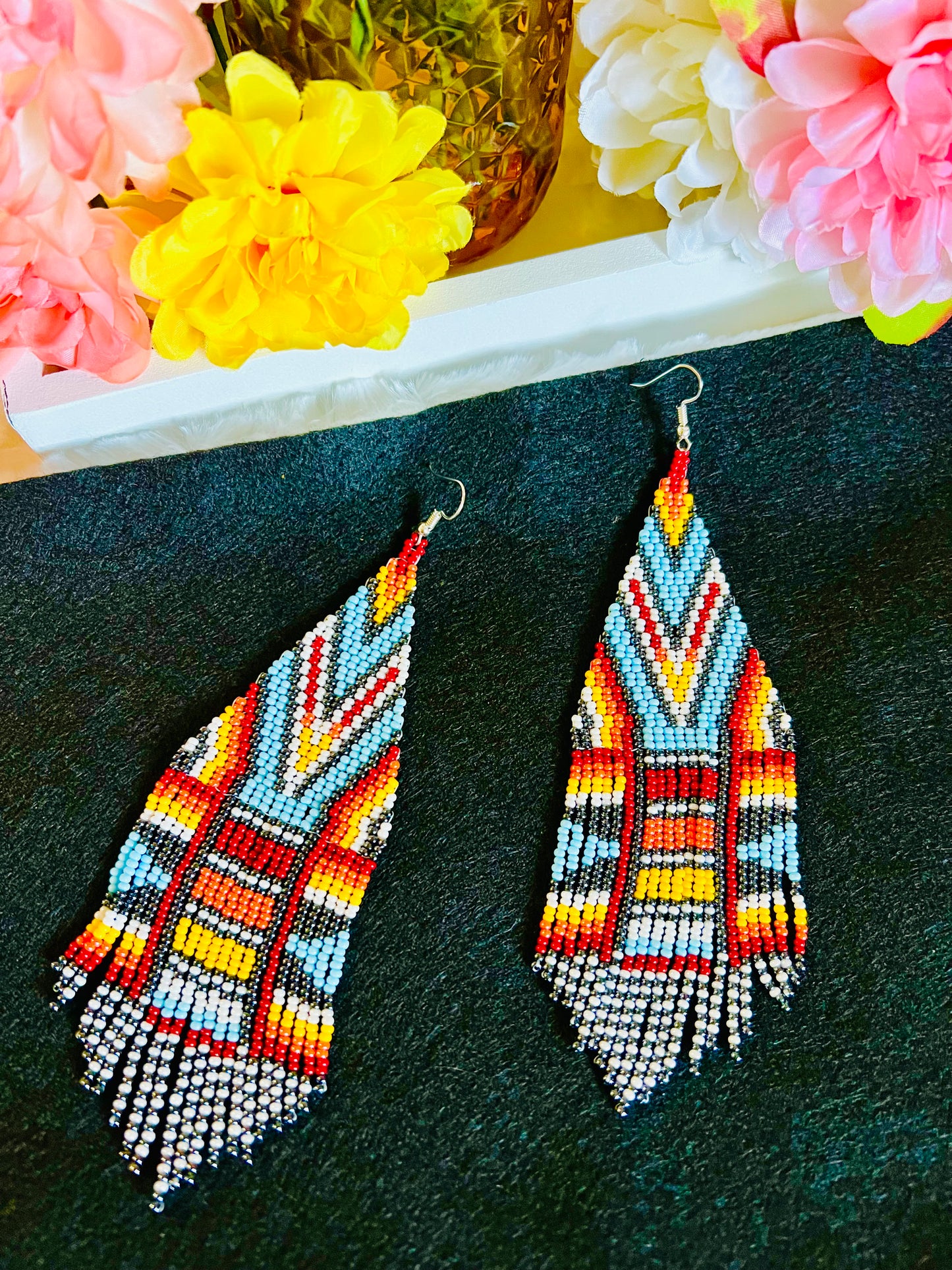 Southwest Style Beaded Earrings