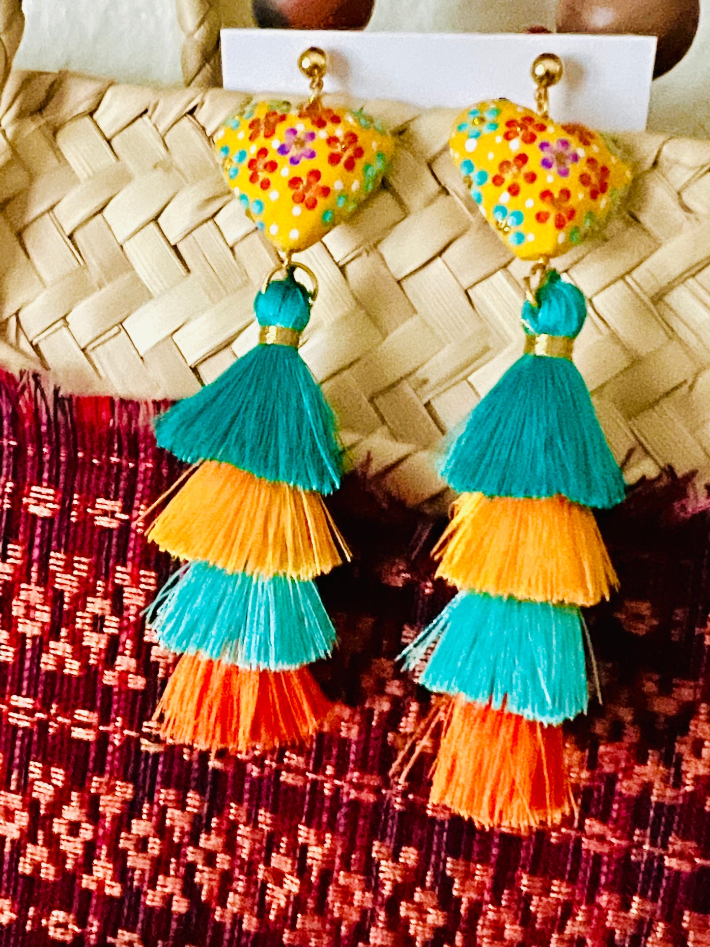 Corazón de Copal Earrings