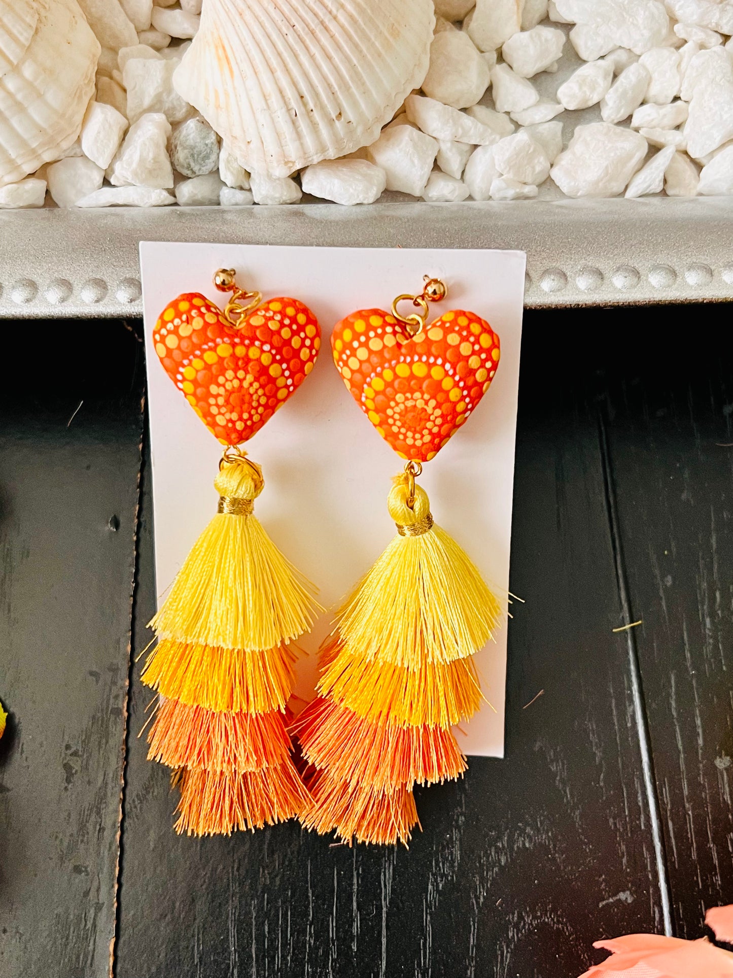 Corazón de Copal Earrings