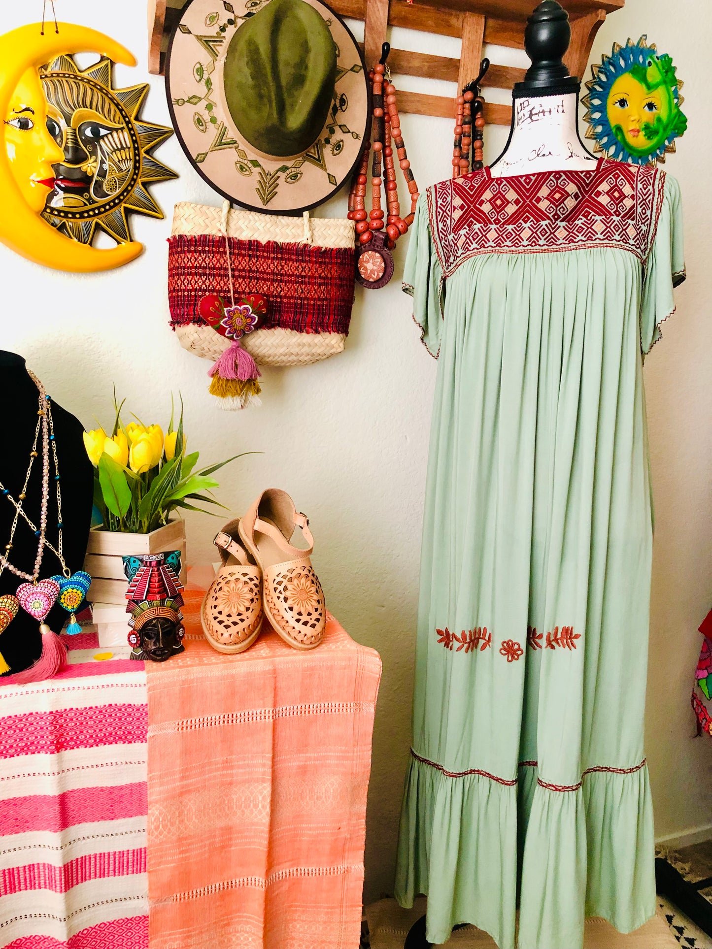 Sage Larrainzar Maxi-Dress