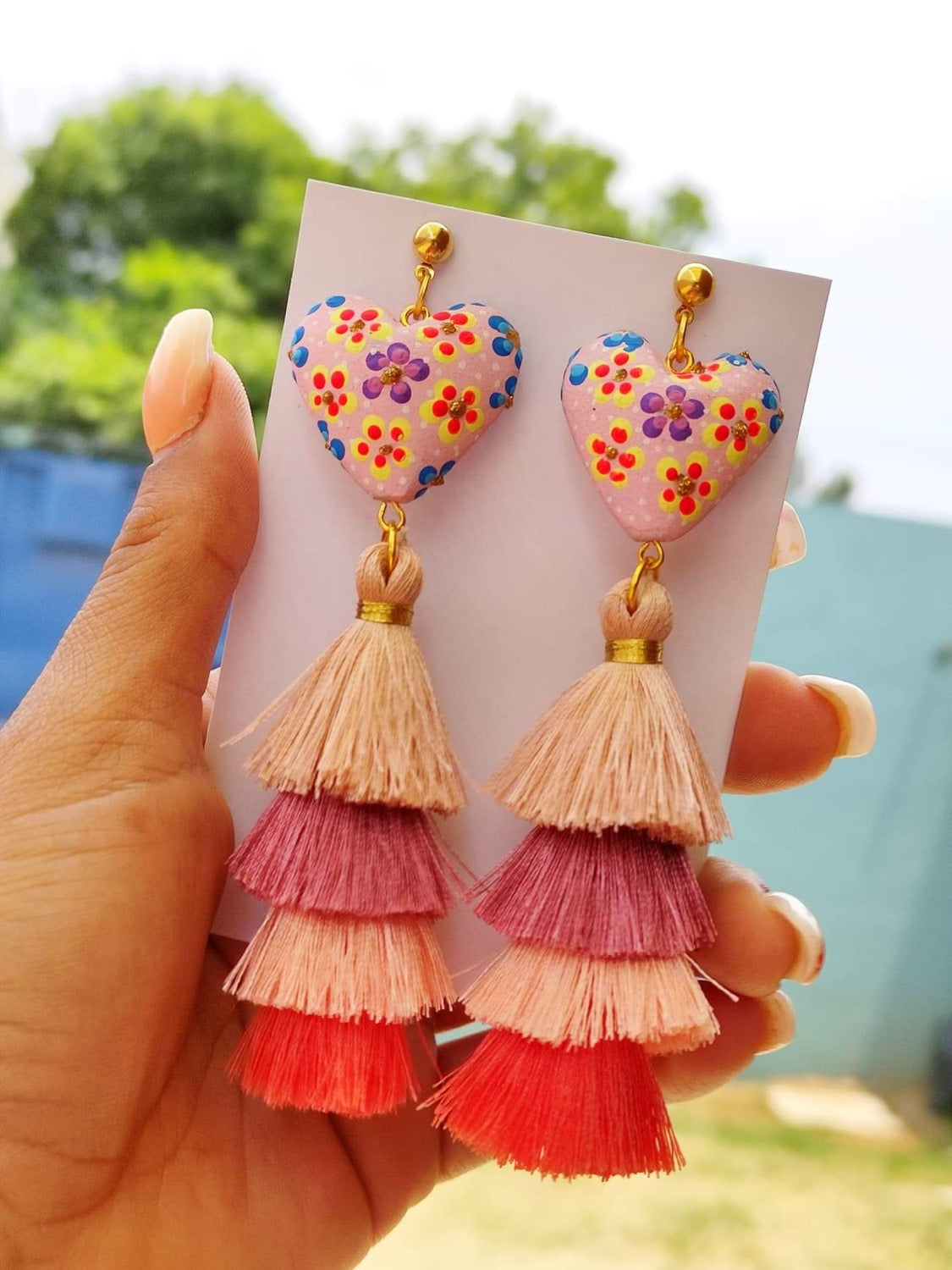 Corazón de Copal Earrings