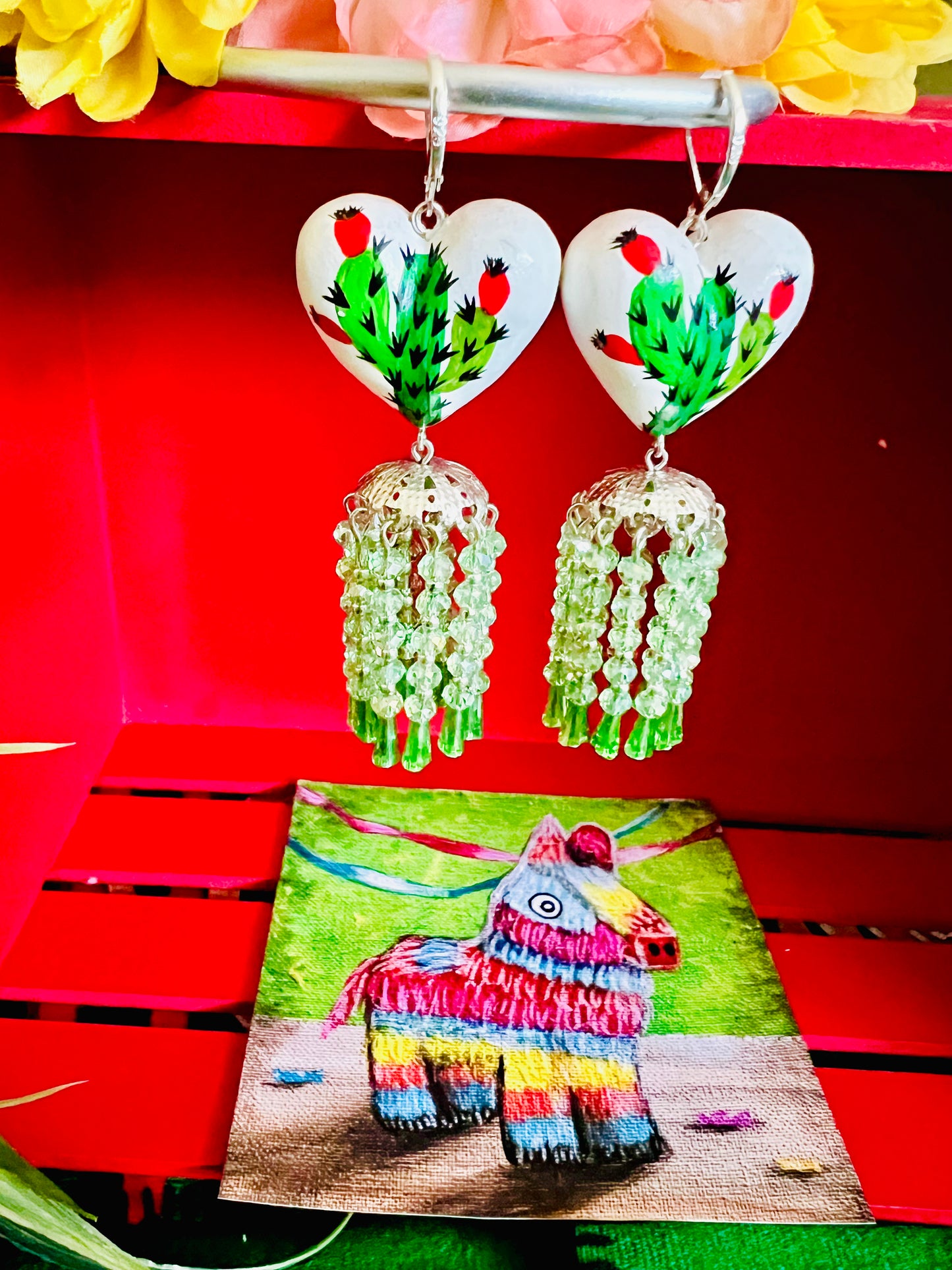 Copal Heart Carrusel Earrings