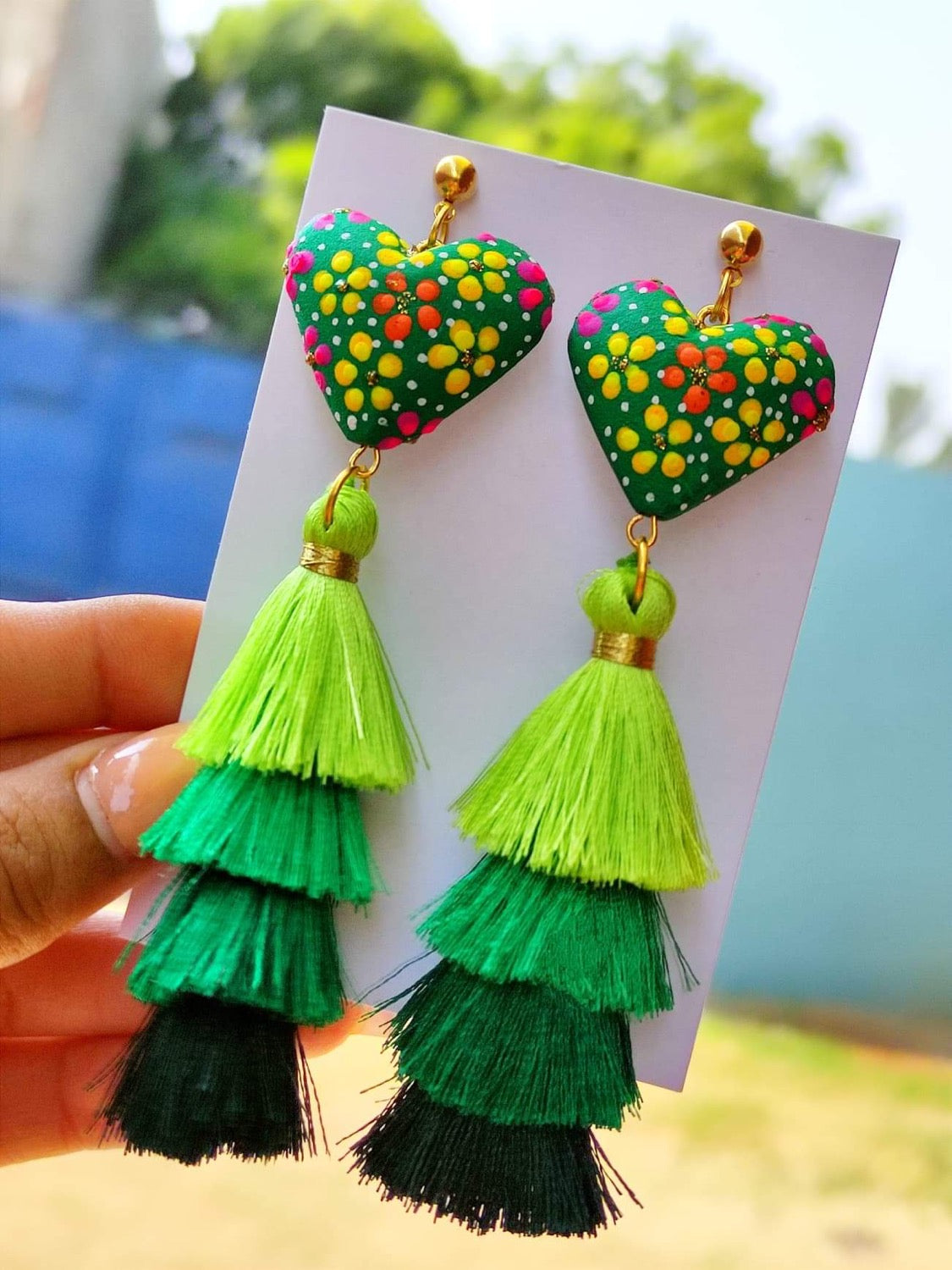 Corazón de Copal Earrings