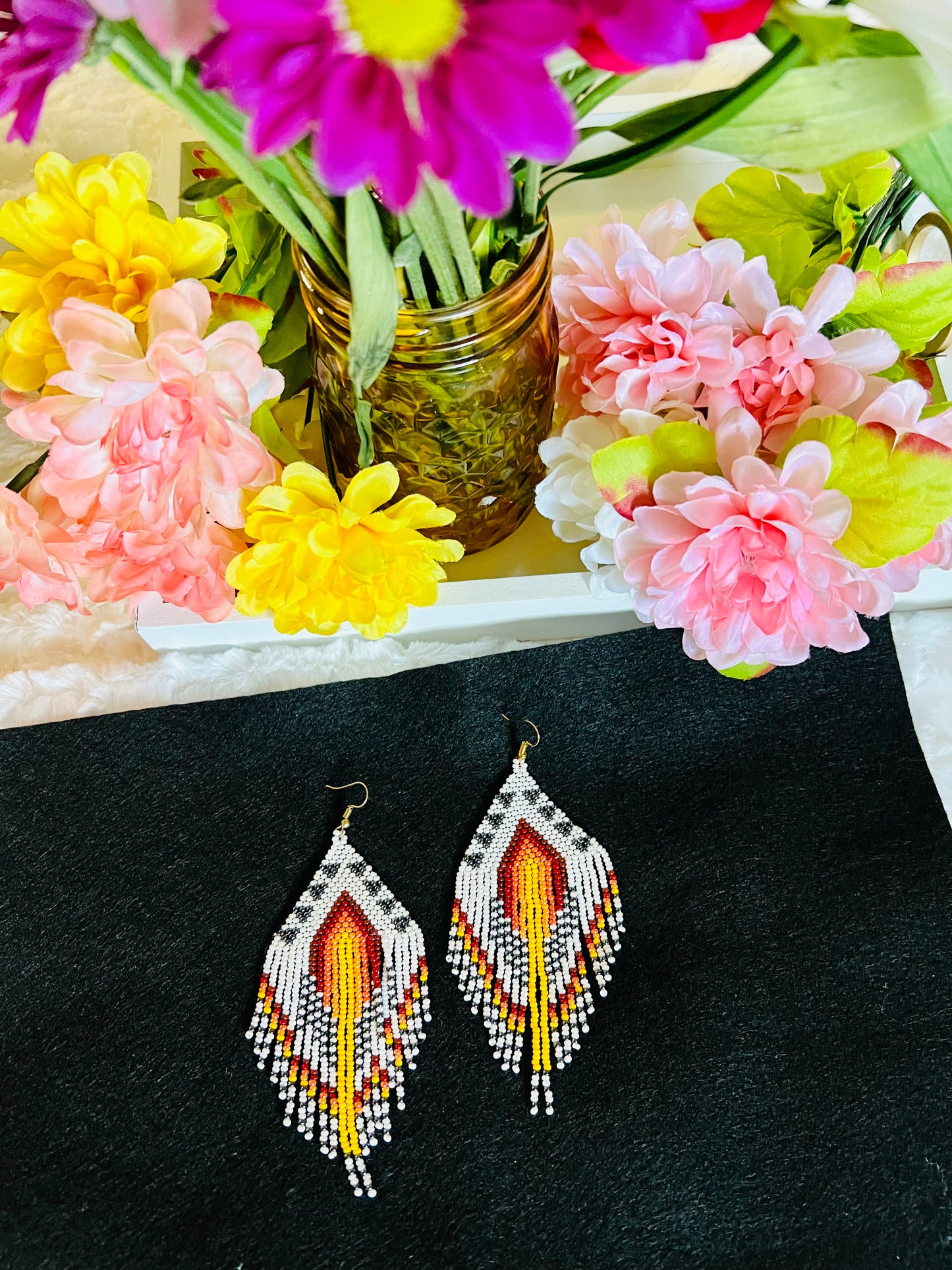 Southwest Style Beaded Earrings