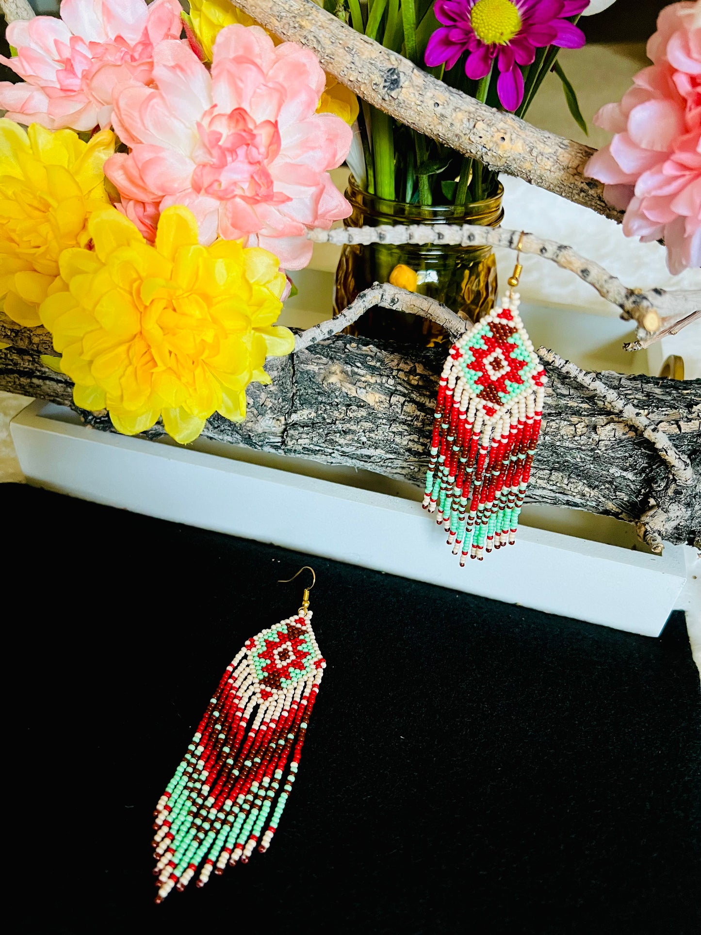 Southwest Style Beaded Earrings