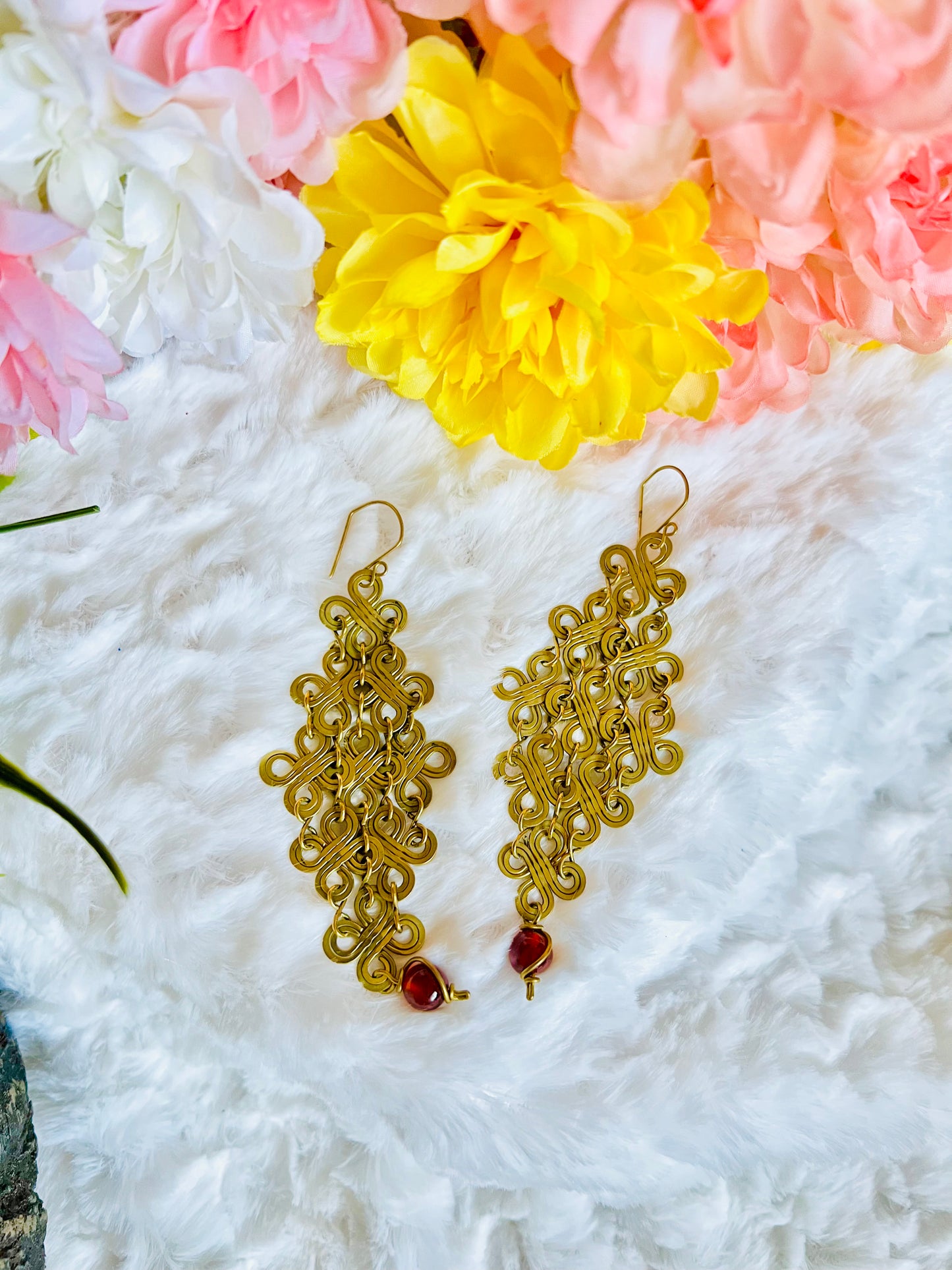 Chandelier Cornelian Agate Earrings