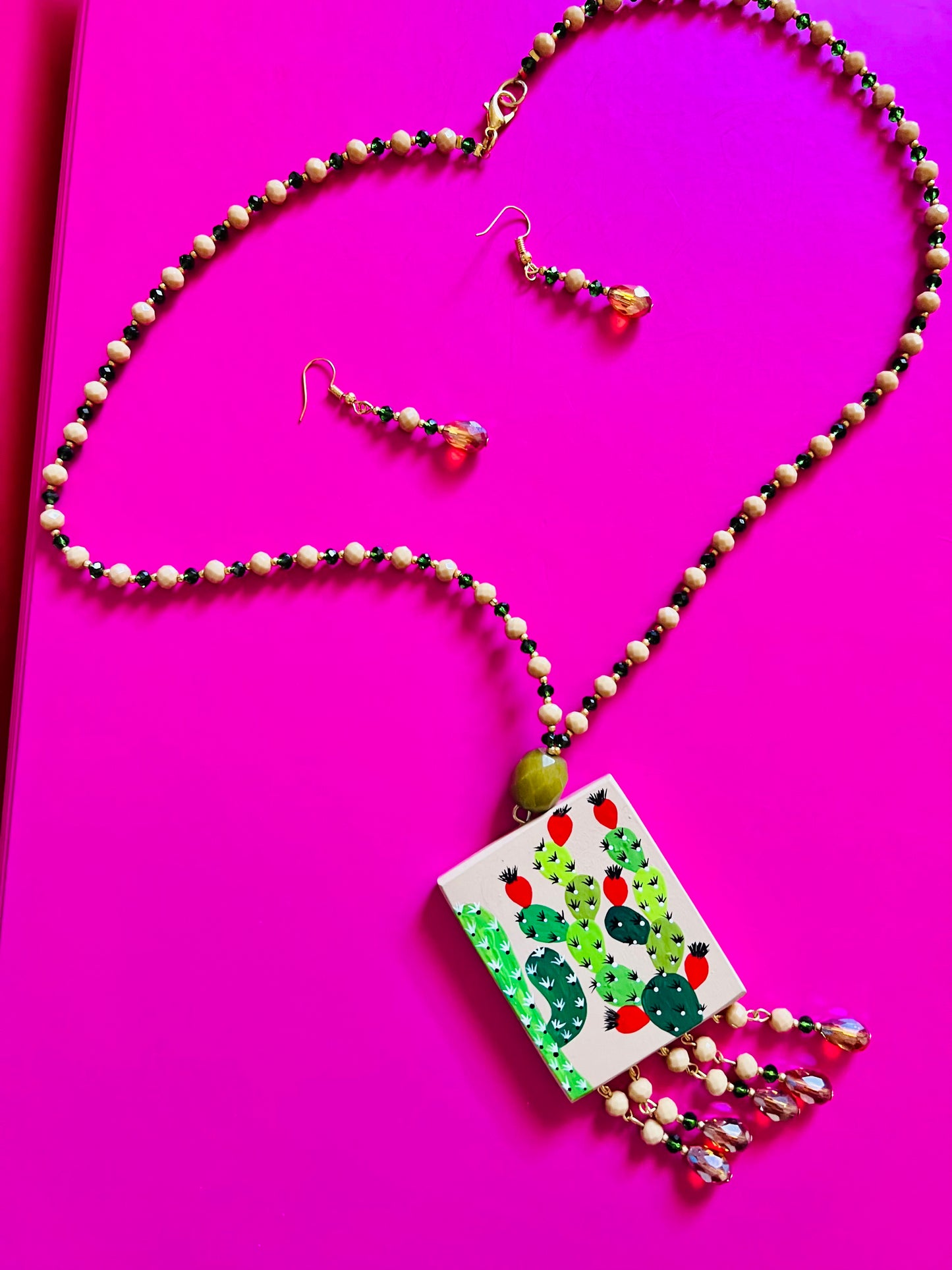 Cactus Necklace Set