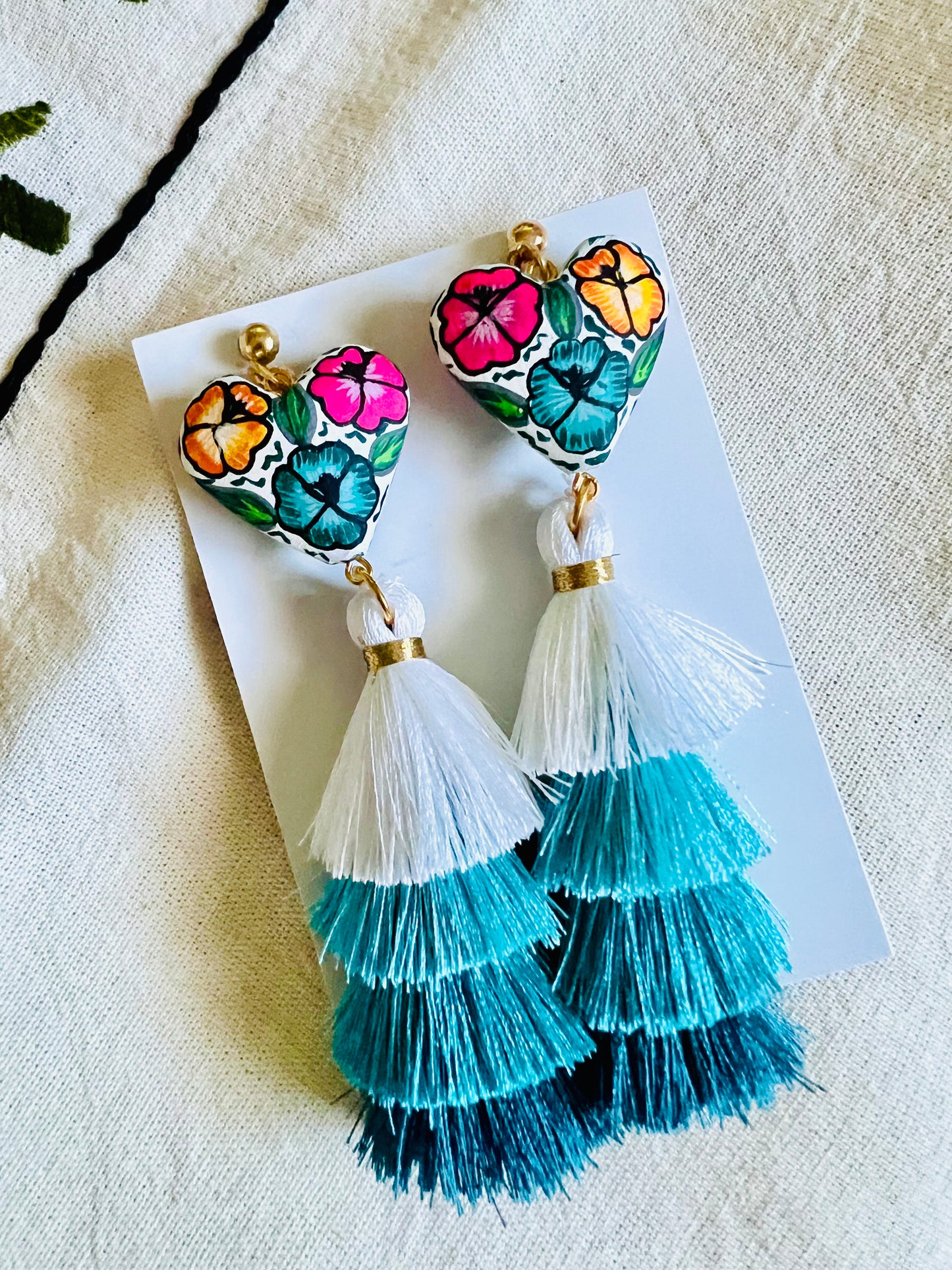 Corazón de Copal Earrings